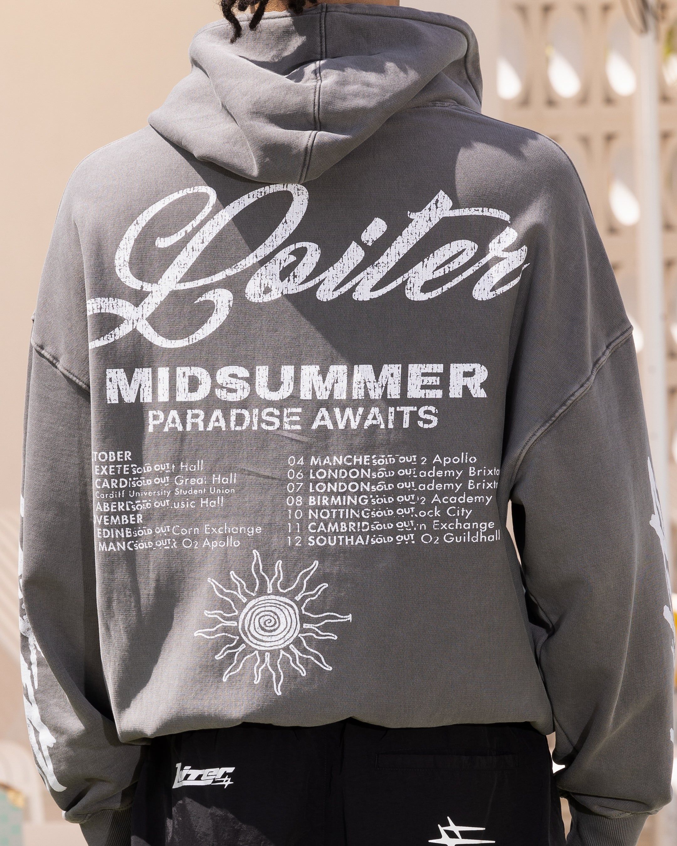 Loiter Midsummer Vintage Hoodie Charcoal sold by Culture Kings product image thumbnail 5