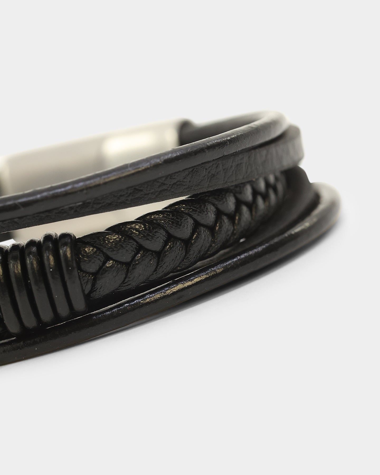 Saint Morta Leather Corium Bracelet Black sold by Culture Kings product image thumbnail 5
