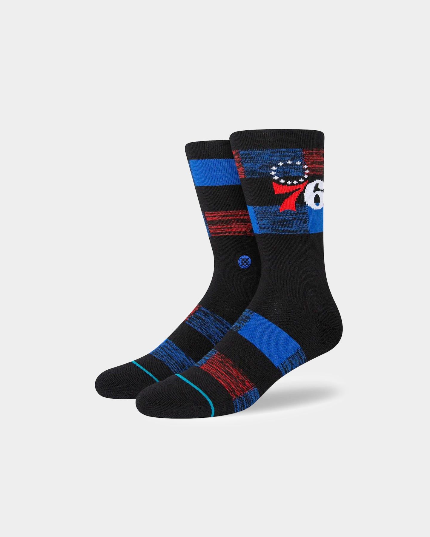 Stance X NBA Philadelphia 76ers Cryptic Crewcut Socks Black sold by Culture Kings product image thumbnail 2
