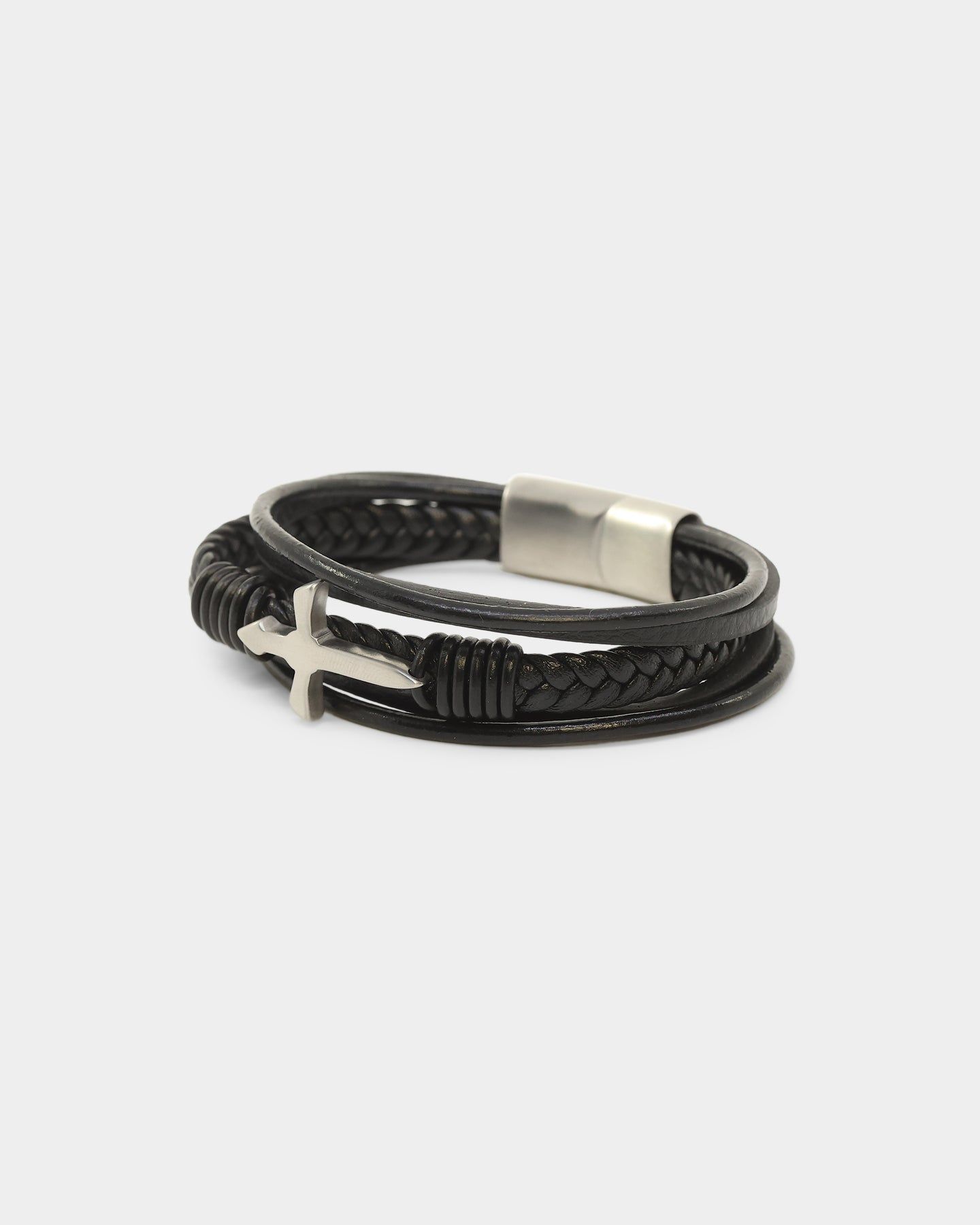Saint Morta Leather Corium Bracelet Black sold by Culture Kings product image thumbnail 2