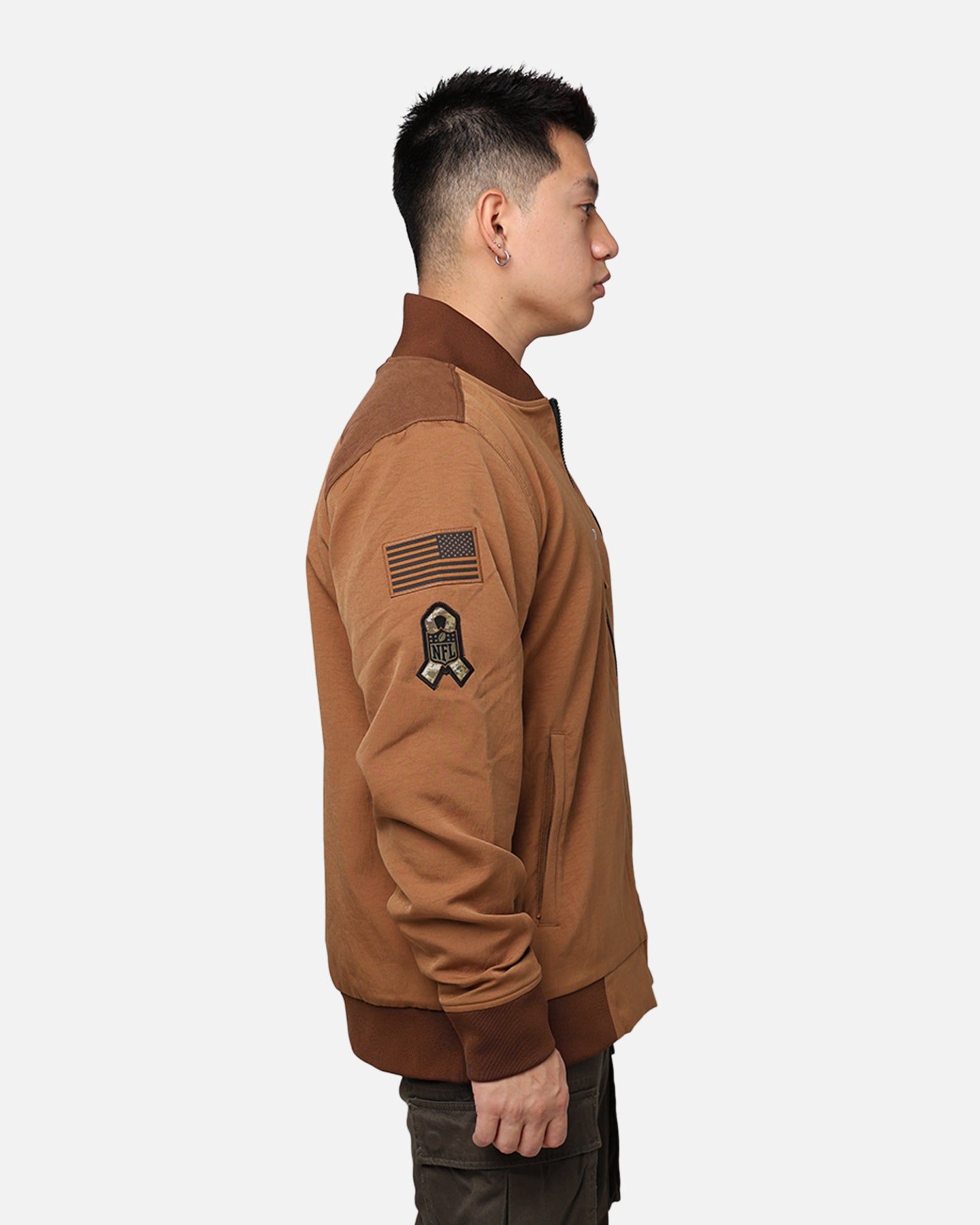 Nike Miami Dolphins 'Salute To Service' Bomber Jacket Ale Brown/Caca sold by Culture Kings product image thumbnail 4