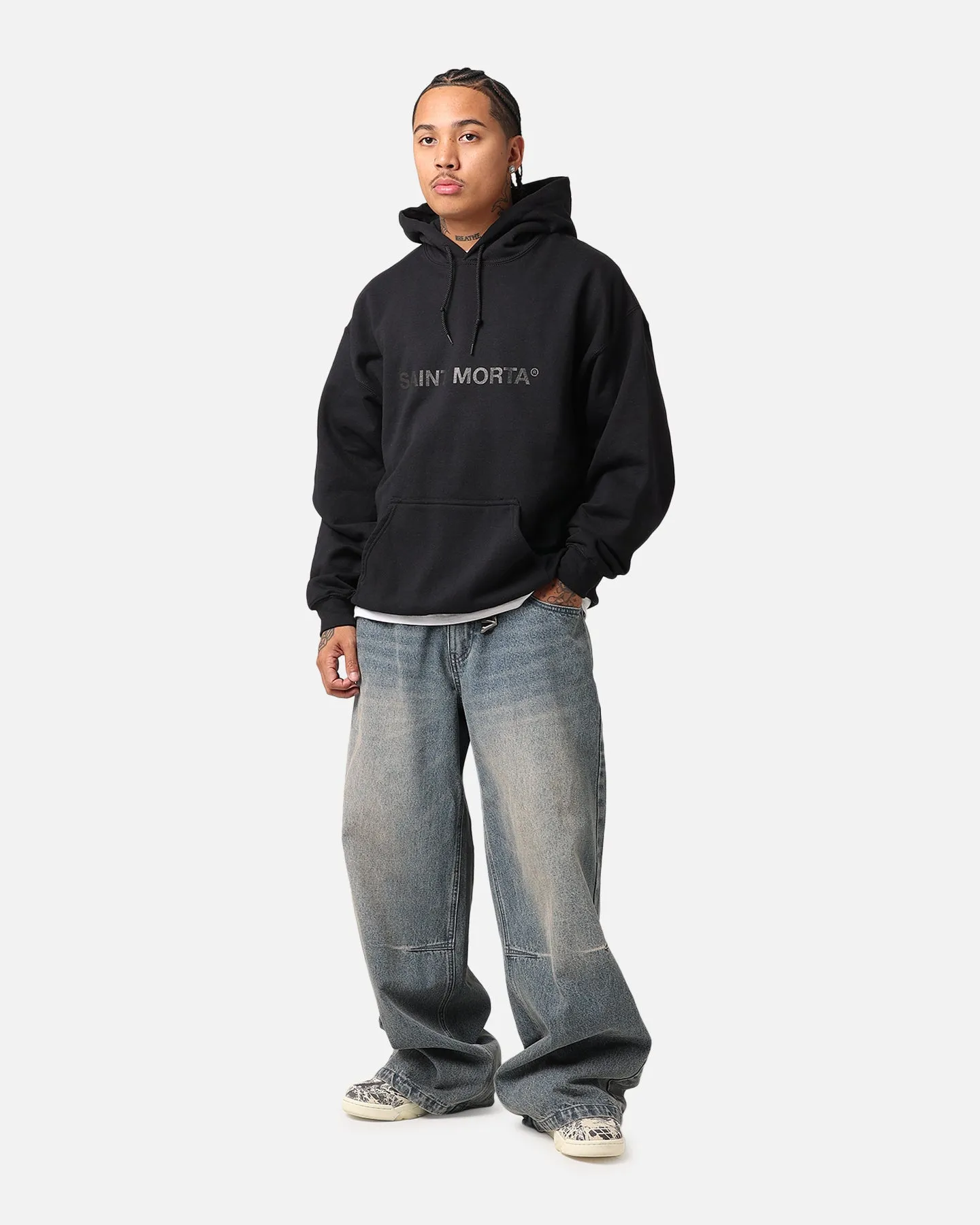 Saint Morta Official Hoodie Black/Black sold by Culture Kings product image thumbnail 2