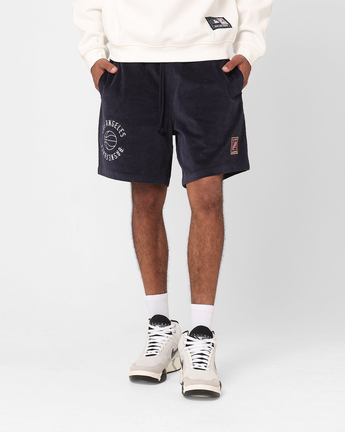 Mitchell & Ness Los Angeles Lakers Comet Shorts Midnight Navy sold by Culture Kings