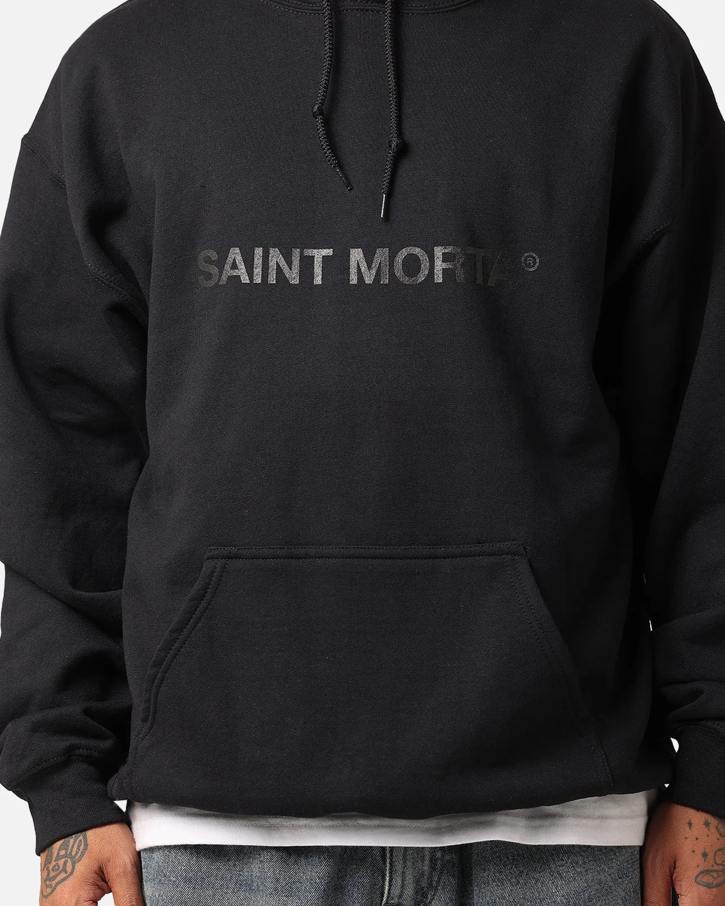Saint Morta Official Hoodie Black/Black sold by Culture Kings product image thumbnail 4