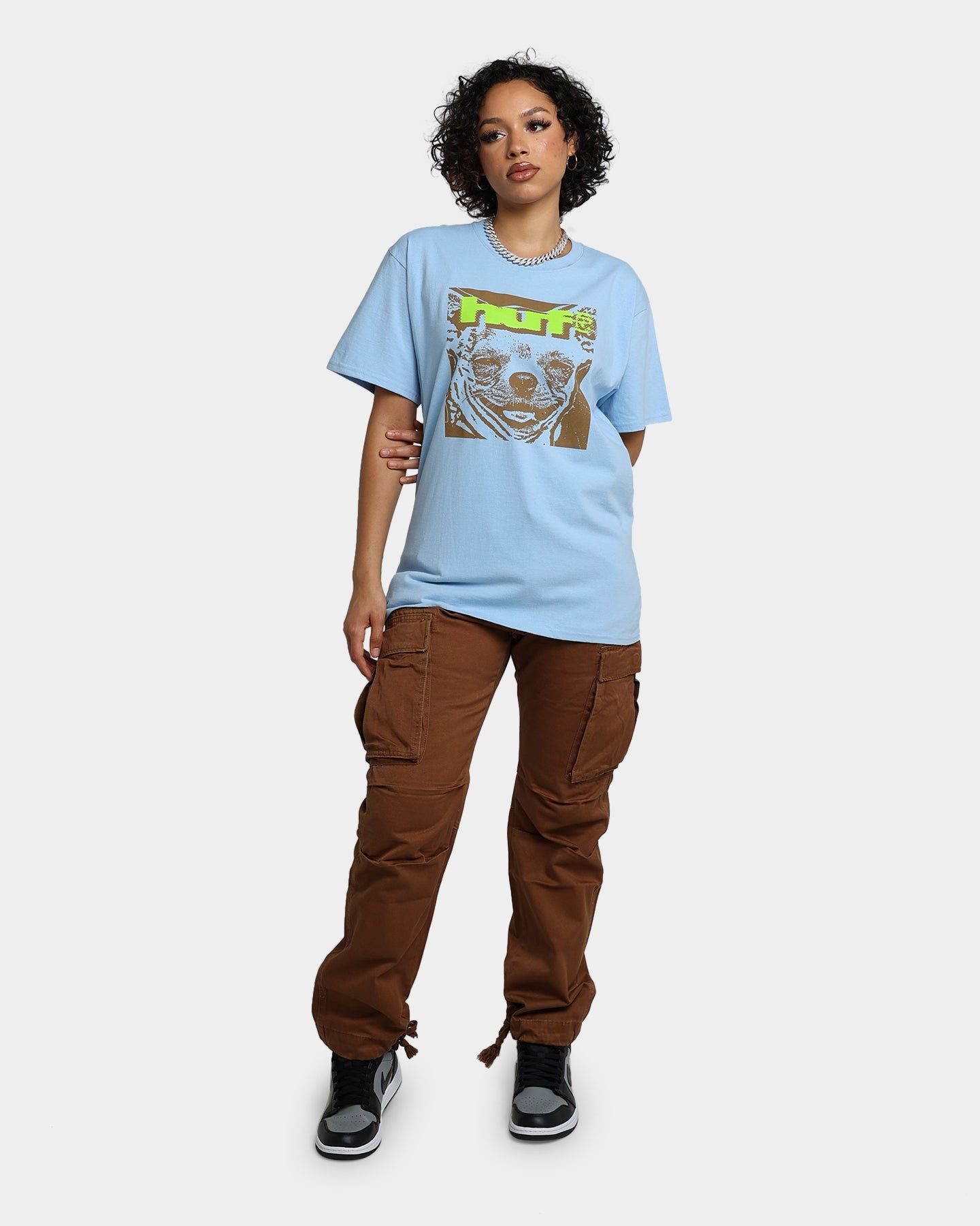 HUF Que Como T-Shirt Light Blue sold by Culture Kings product image thumbnail 2