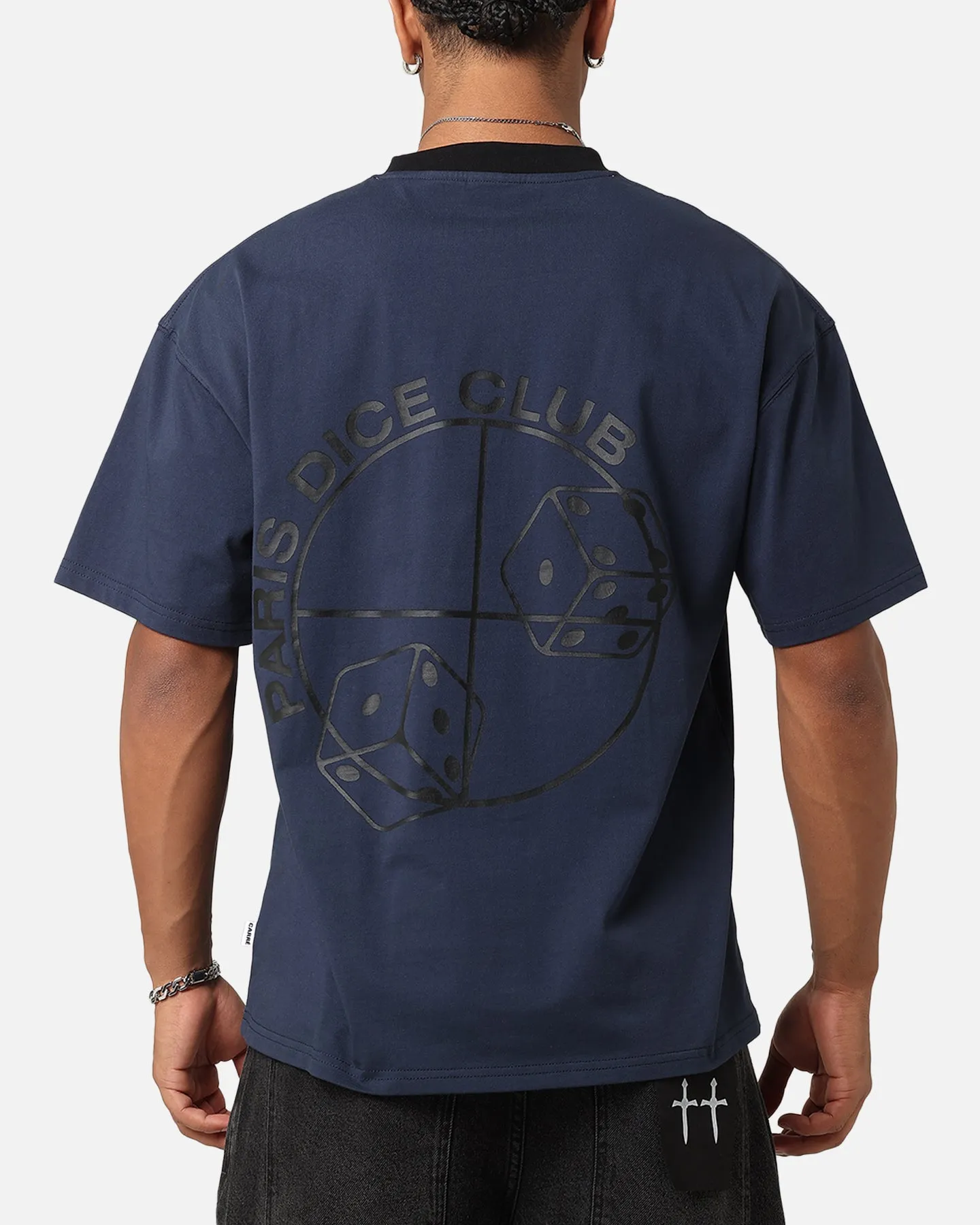 Carre Shootout Oversized Ringer T-Shirt Navy sold by Culture Kings