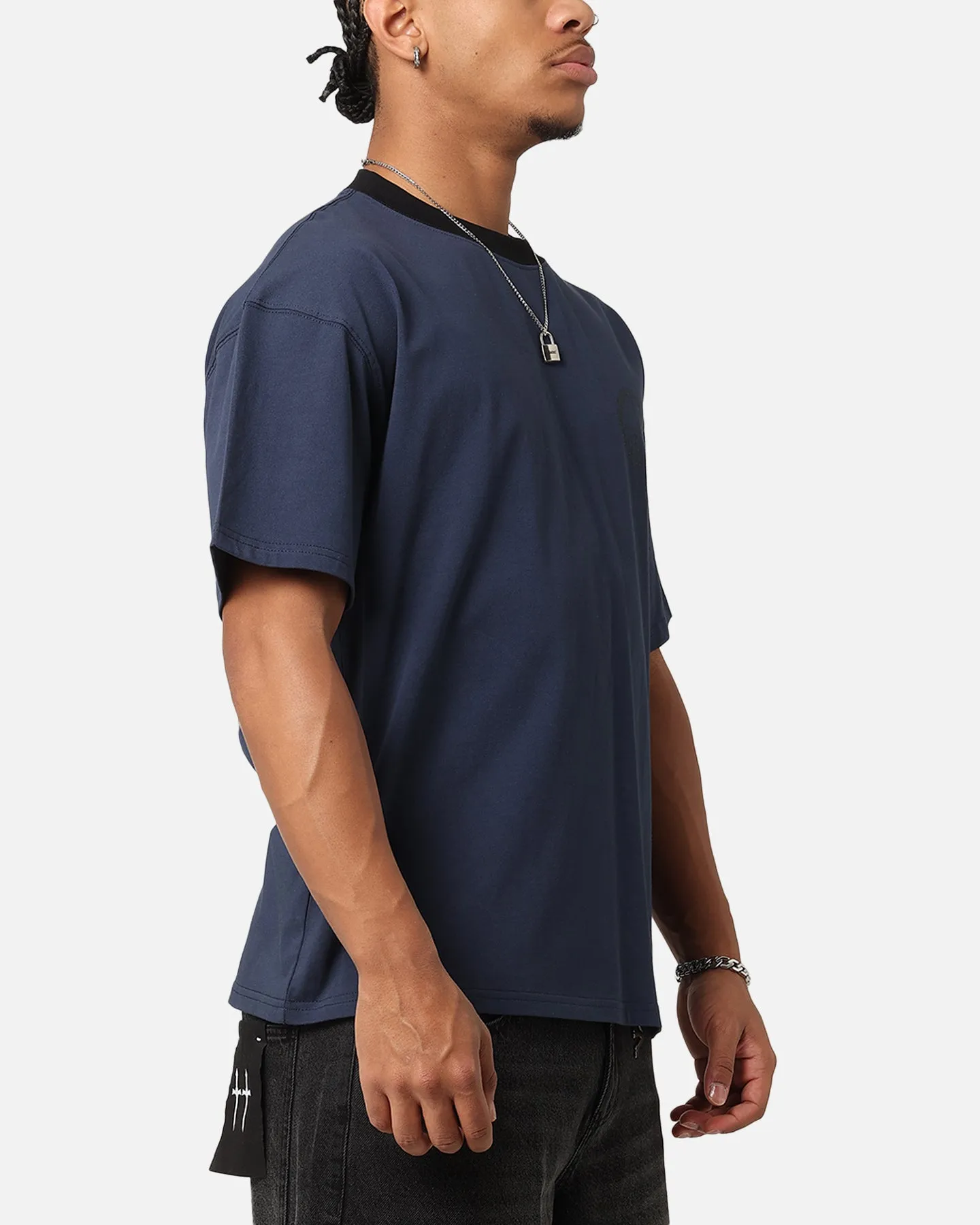Carre Shootout Oversized Ringer T-Shirt Navy sold by Culture Kings product image thumbnail 5