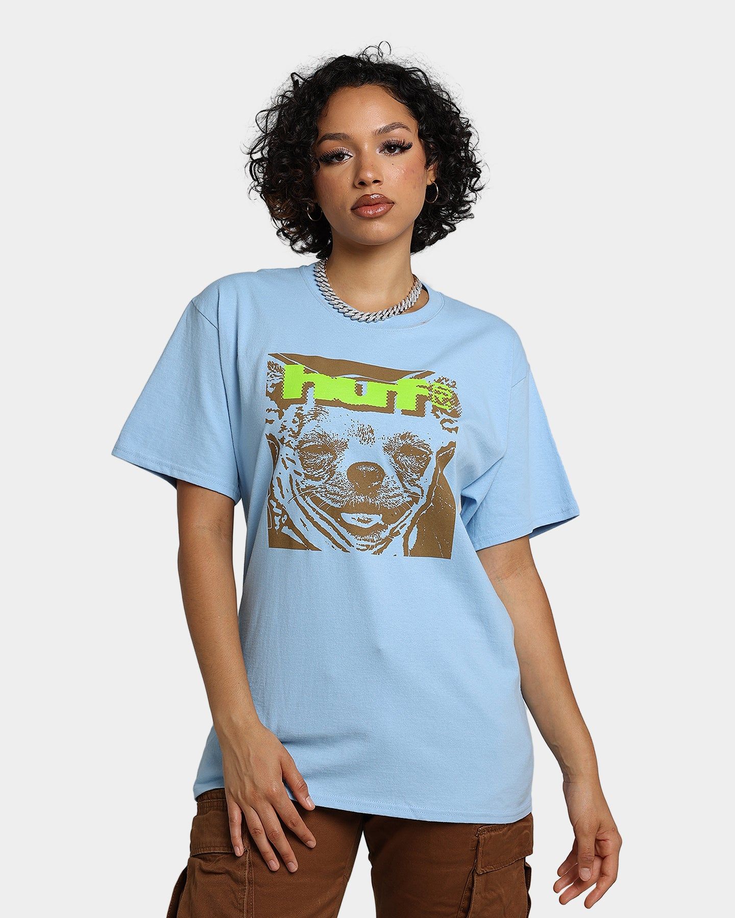 HUF Que Como T-Shirt Light Blue sold by Culture Kings