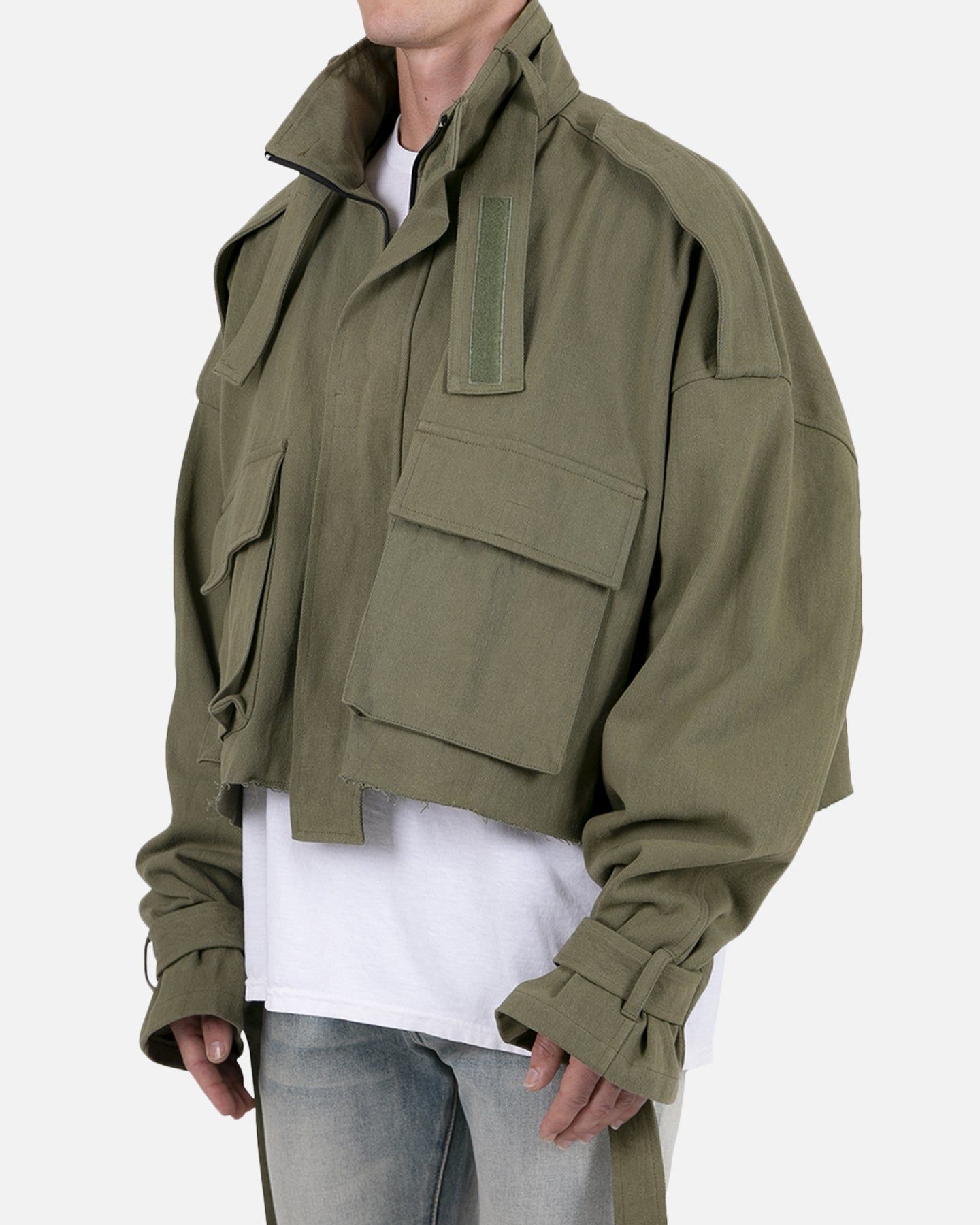 MNML Cropped M65 Jacket Olive sold by Culture Kings product image thumbnail 2