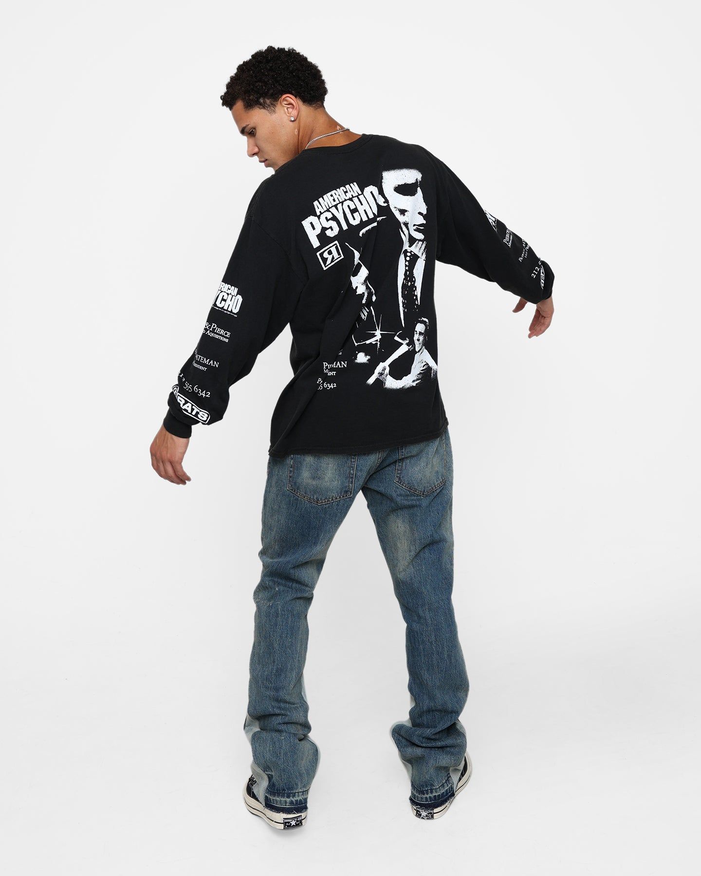 Rats Get Fat X American Psycho American Psycho Long Sleeve T-Shirt Black Wash sold by Culture Kings product image thumbnail 8
