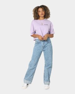 X-Girl Women's Jelly Logo Crop T-Shirt Lilac sold by Culture Kings