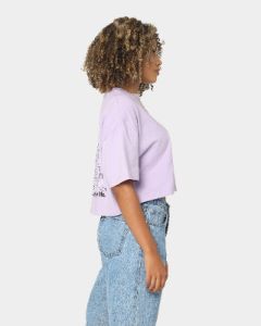 X-Girl Women's Jelly Logo Crop T-Shirt Lilac sold by Culture Kings
