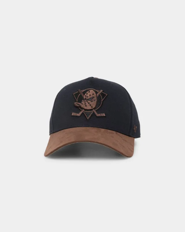 47 Brand Anaheim Ducks Black Dune 47 Offside Snapback Vintage Black/Brown sold by Culture Kings