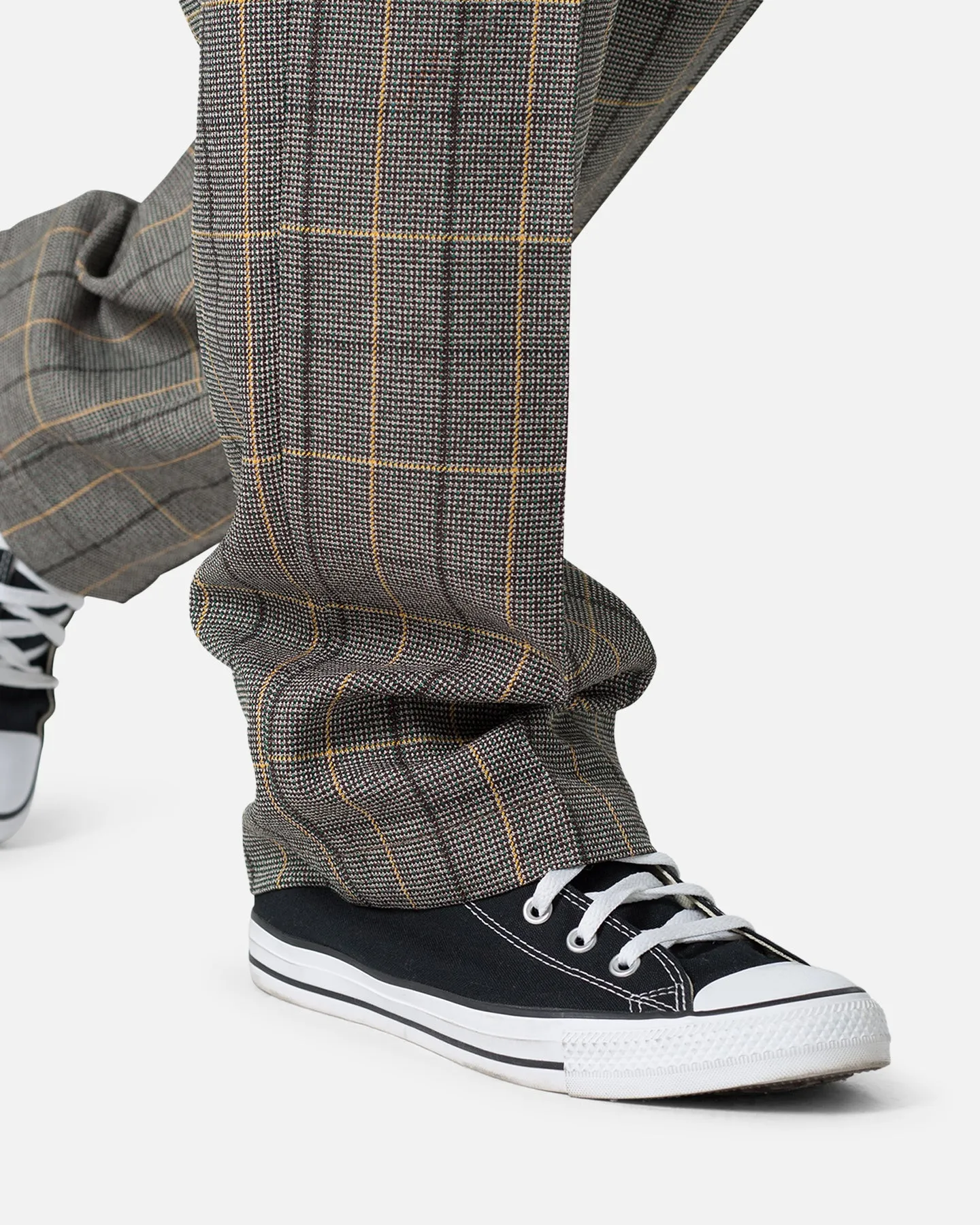 MNML Pleated Plaid Trousers Light Brown/Cream sold by Culture Kings product image thumbnail 5