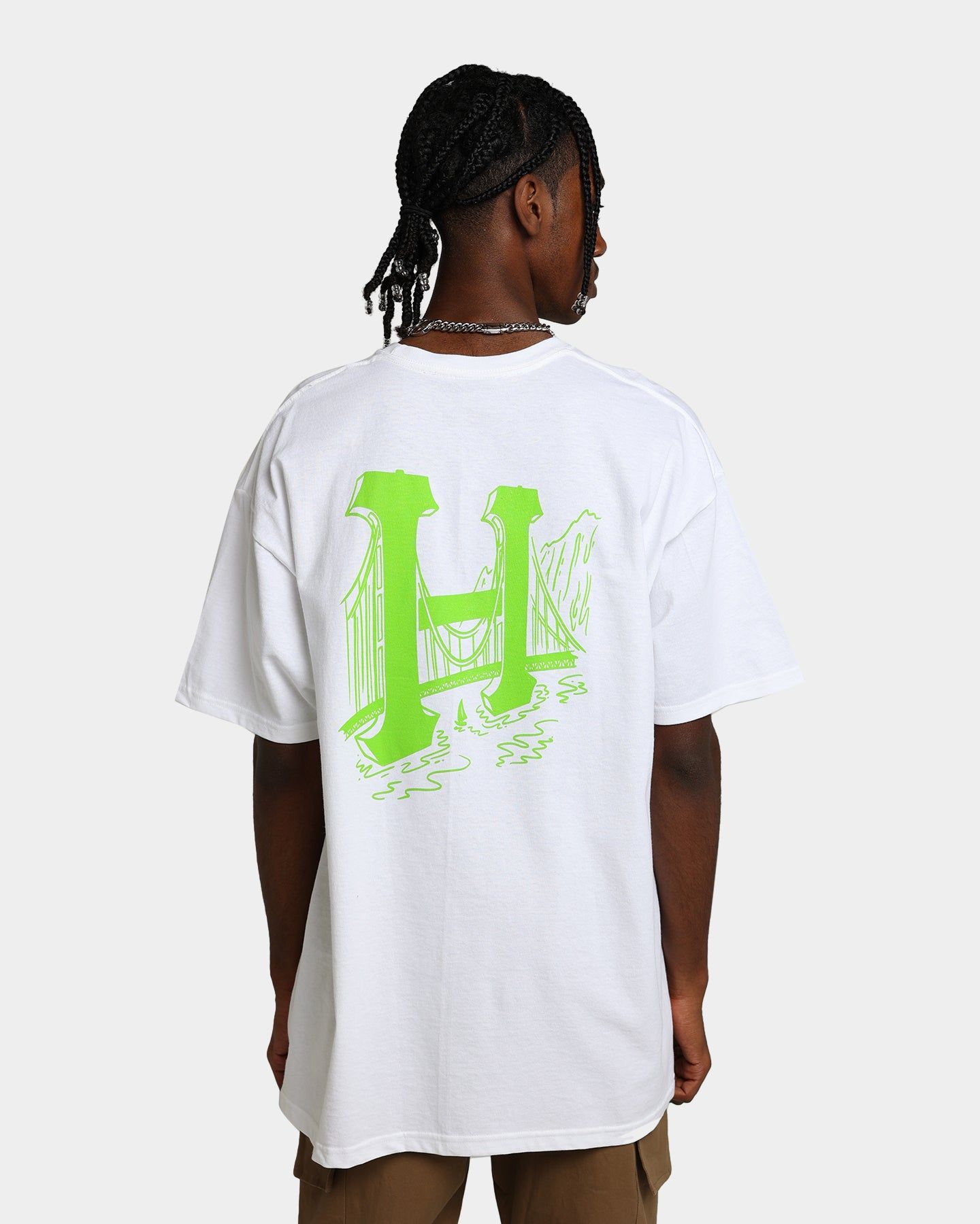 HUF Golden Gate Classic H Short Sleeve T-Shirt White sold by Culture Kings