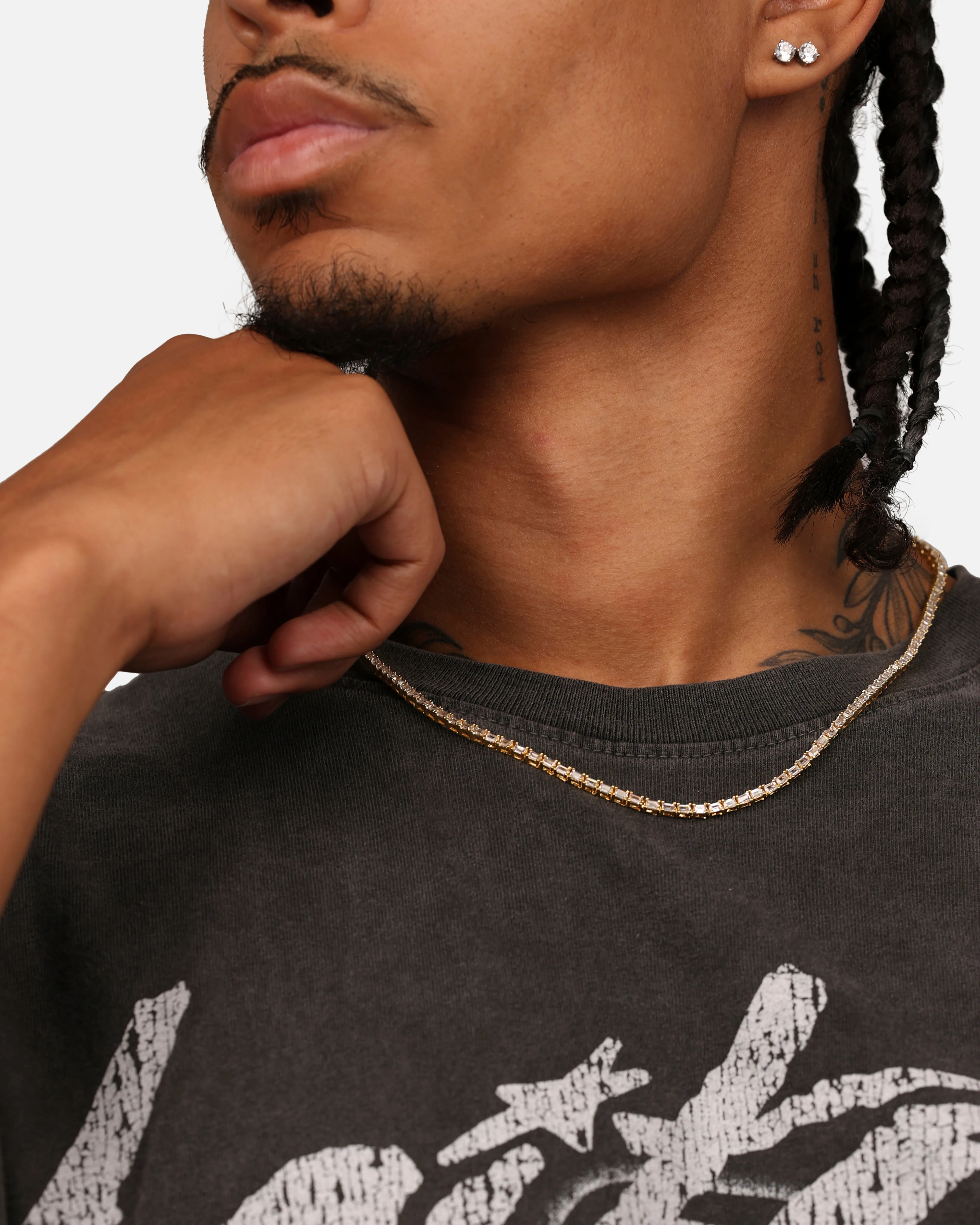 Saint Morta Landscape Baguette Chain Iced Gold sold by Culture Kings product image thumbnail 4