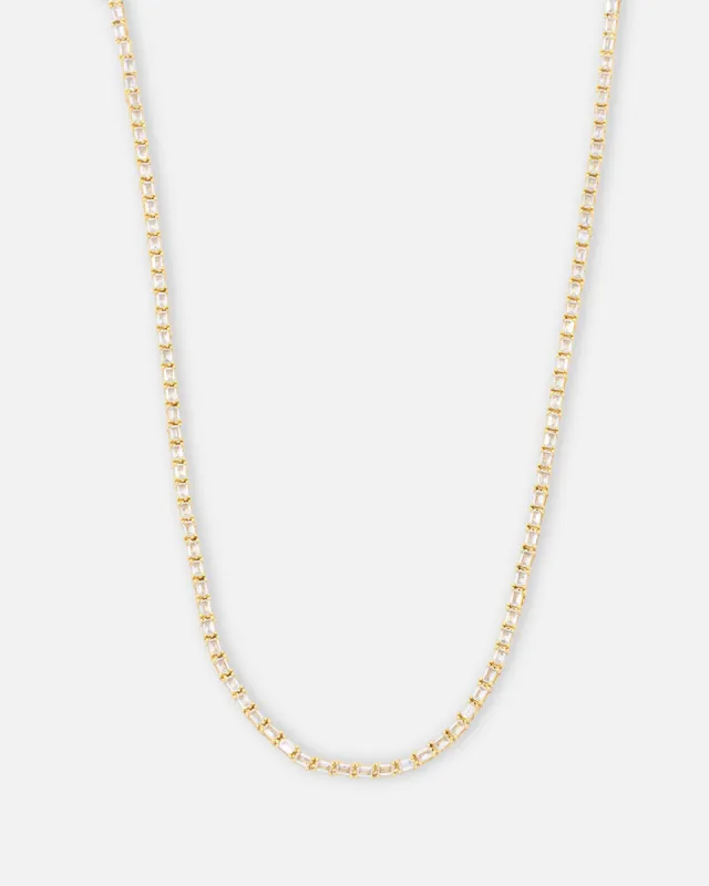 Saint Morta Landscape Baguette Chain Iced Gold sold by Culture Kings