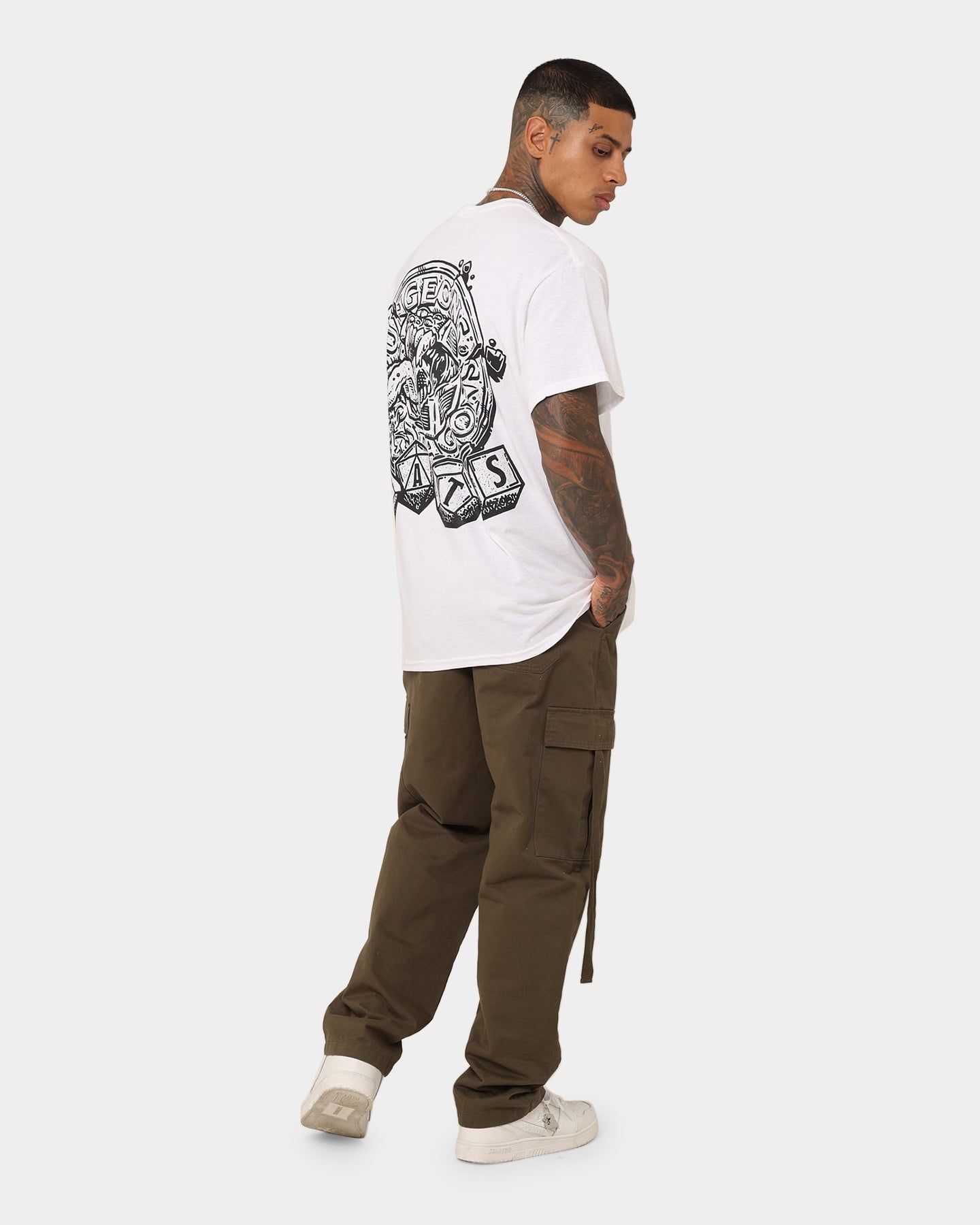 Rats Get Fat X Dungeons And Dragons Chaotic Evil T-Shirt White sold by Culture Kings product image thumbnail 3