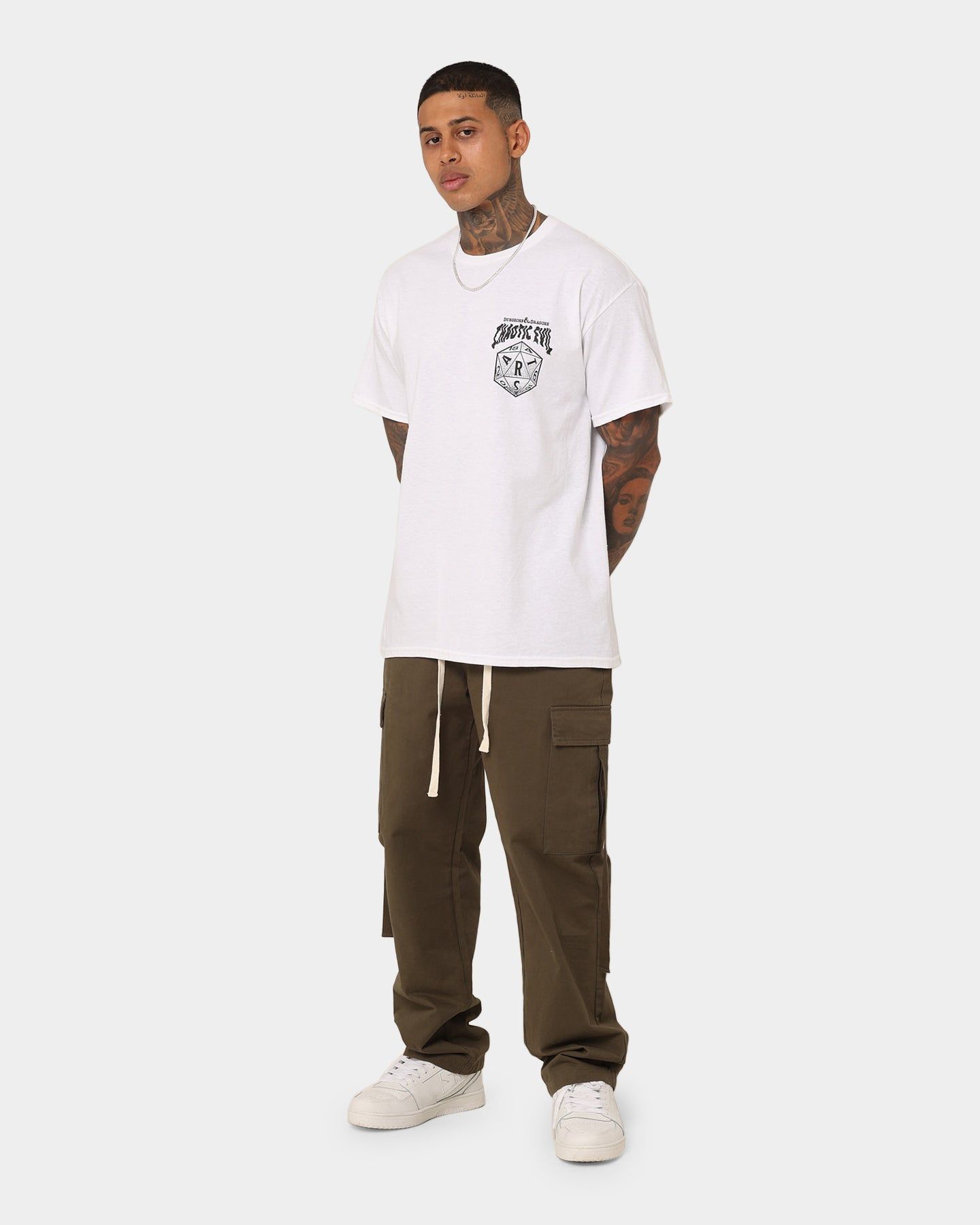 Rats Get Fat X Dungeons And Dragons Chaotic Evil T-Shirt White sold by Culture Kings product image thumbnail 8