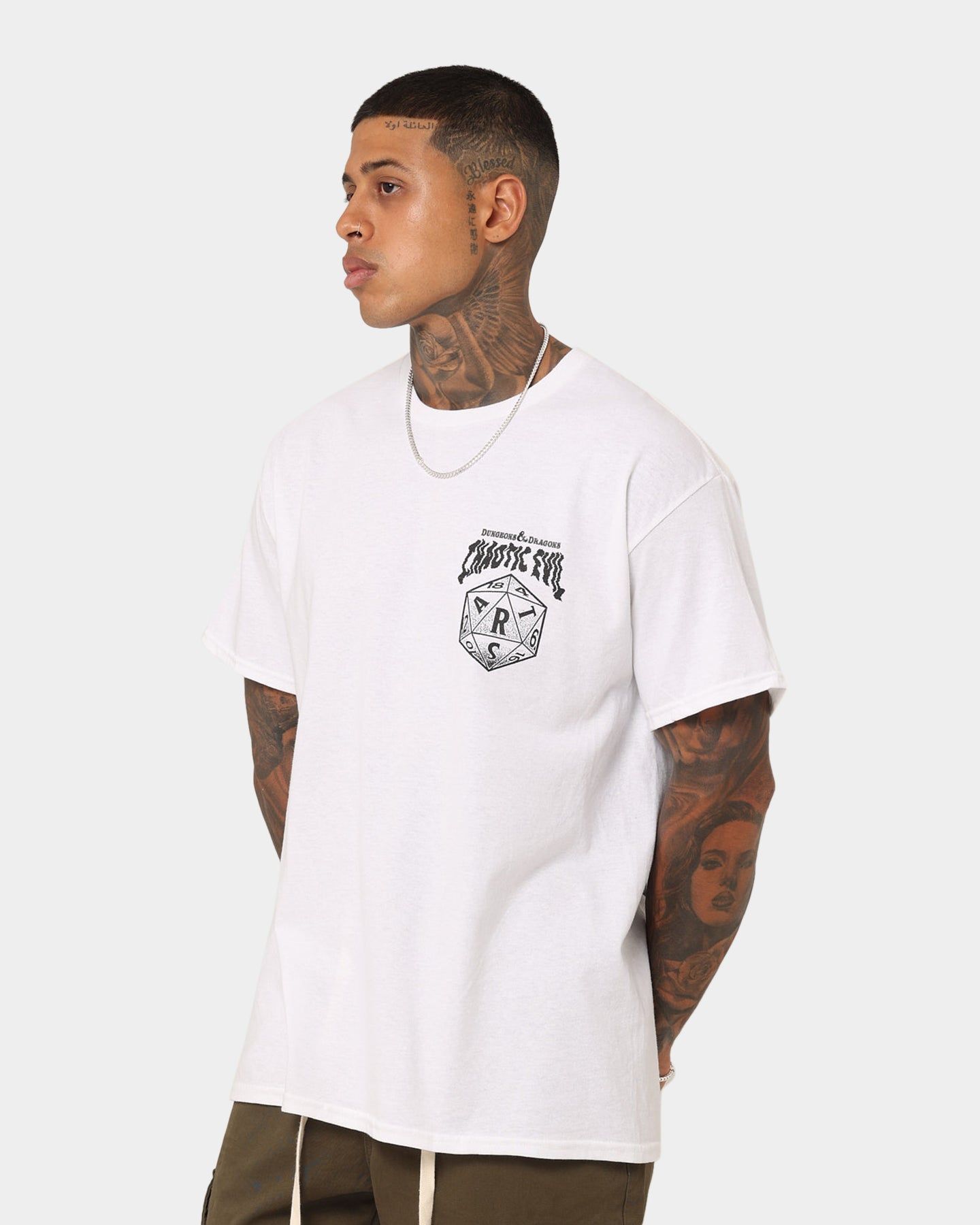 Rats Get Fat X Dungeons And Dragons Chaotic Evil T-Shirt White sold by Culture Kings product image thumbnail 7