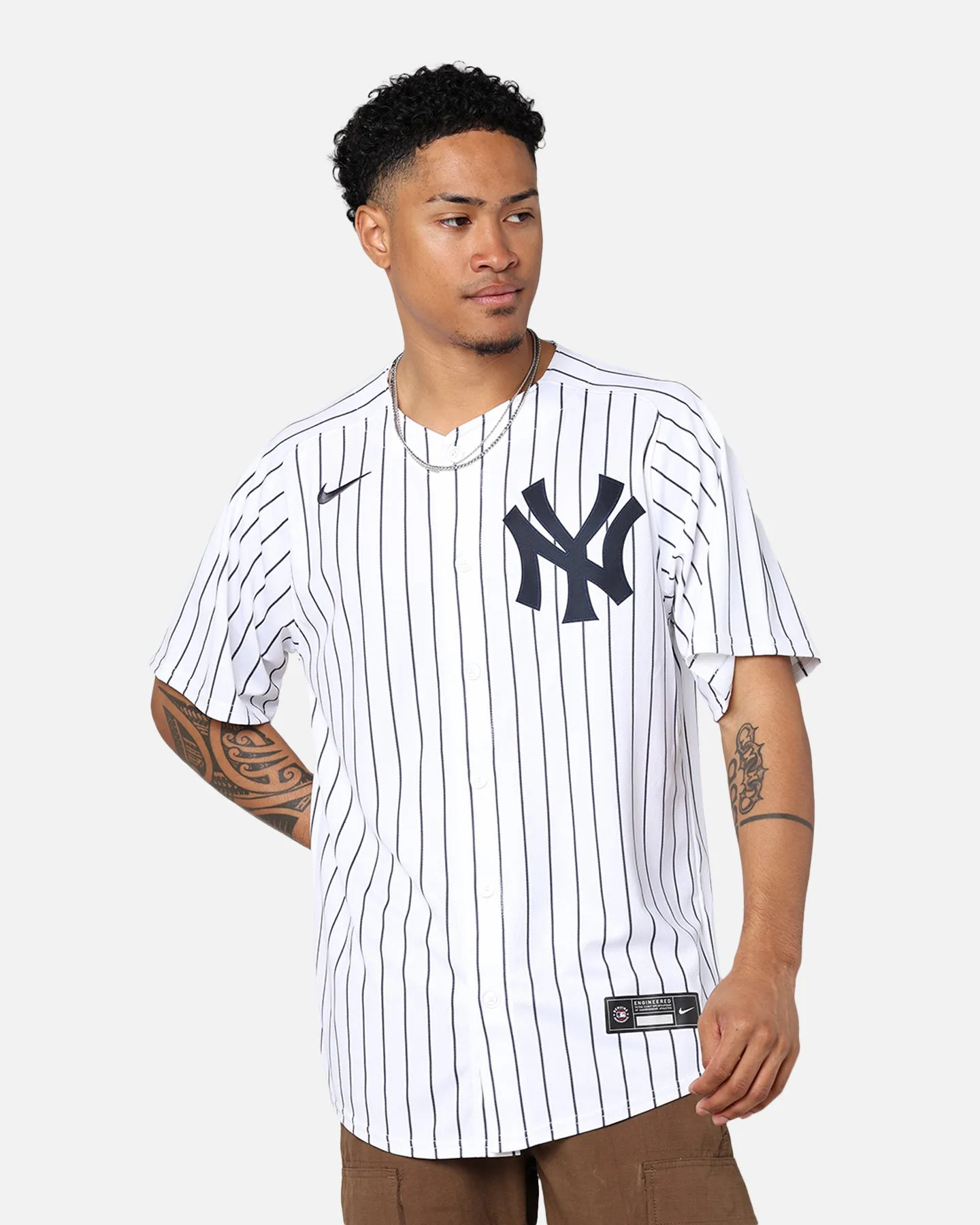 Nike New York Yankees Limited Jersey White/Pitch Blue sold by Culture Kings