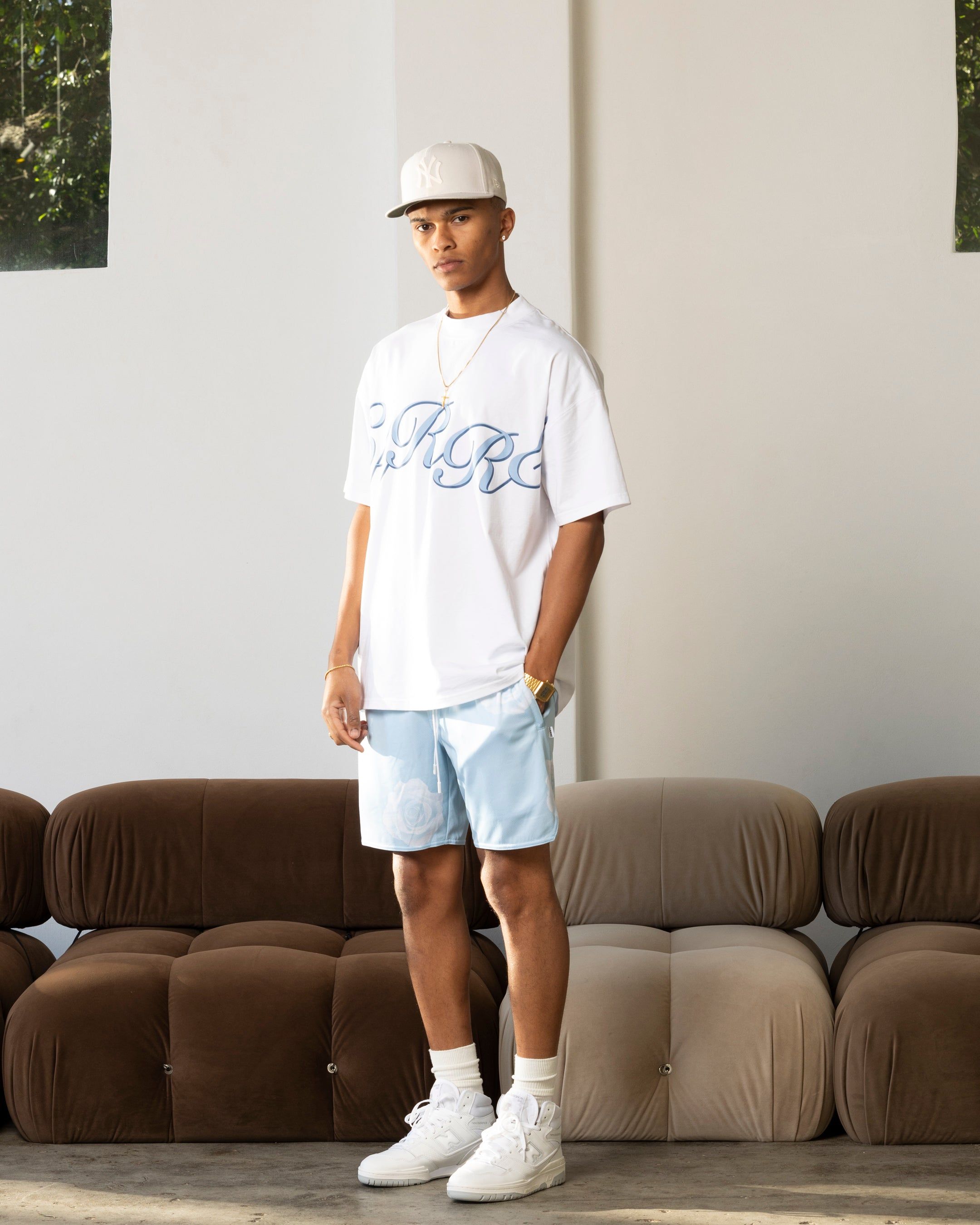 Carre Rose Bunch Mesh Shorts Light Blue sold by Culture Kings product image thumbnail 2