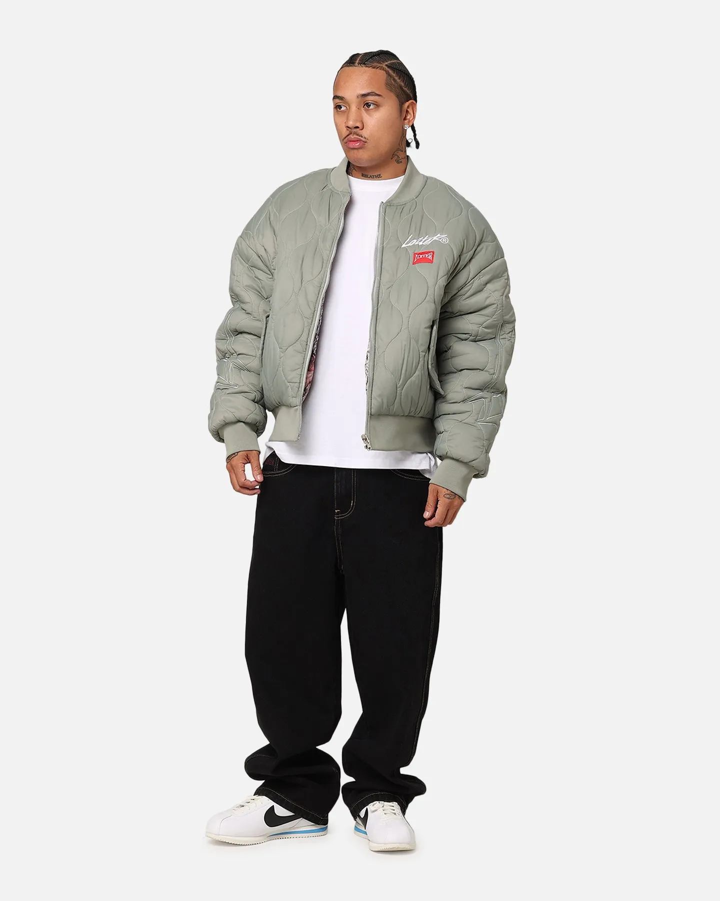 Loiter Kraven Reversible Bomber Jacket Green sold by Culture Kings product image thumbnail 5