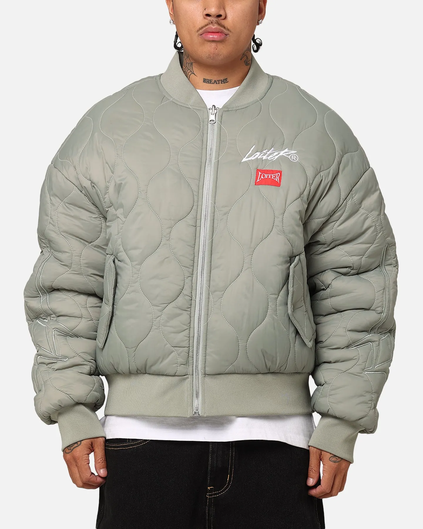 Loiter Kraven Reversible Bomber Jacket Green sold by Culture Kings