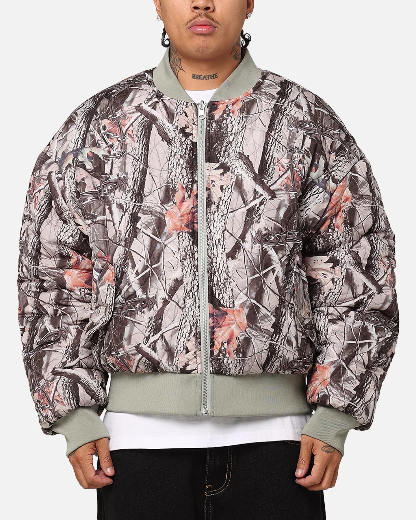 Loiter Kraven Reversible Bomber Jacket Green sold by Culture Kings product image thumbnail 2