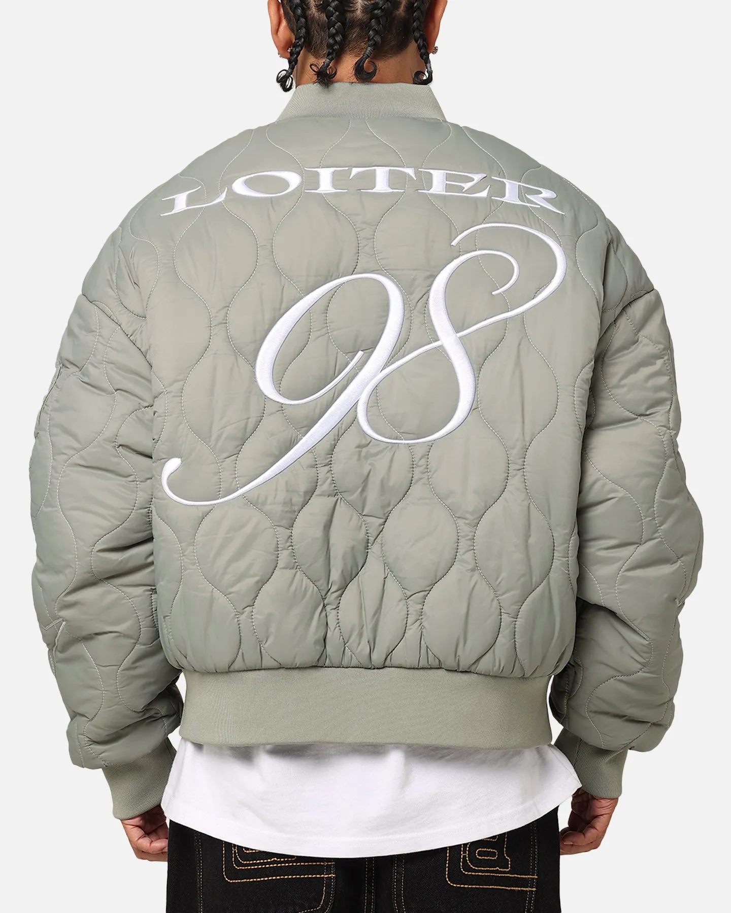 Loiter Kraven Reversible Bomber Jacket Green sold by Culture Kings product image thumbnail 3