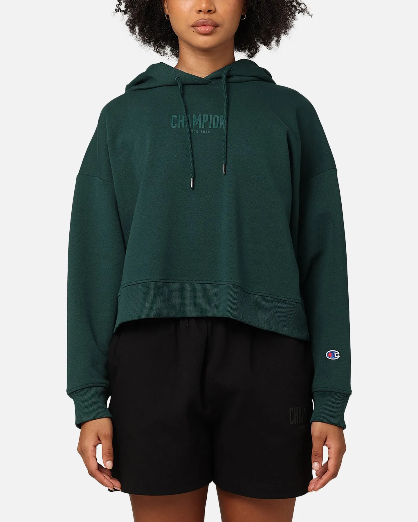 Champion Women's Rochester Base Hoodie Cotton Forest Green sold by Culture Kings