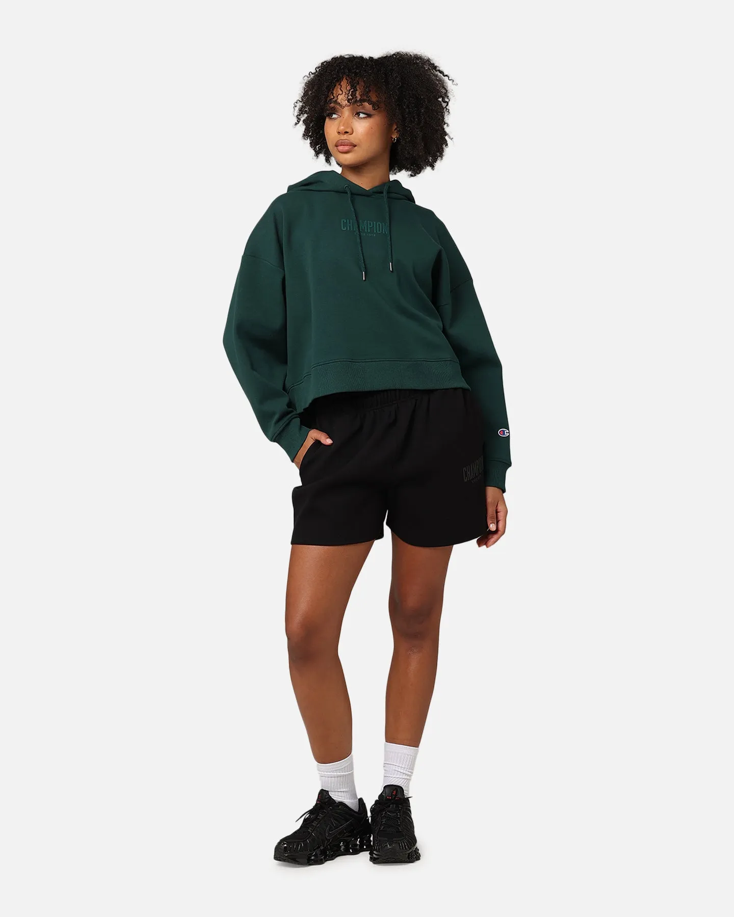 Champion Women's Rochester Base Hoodie Cotton Forest Green sold by Culture Kings product image thumbnail 2