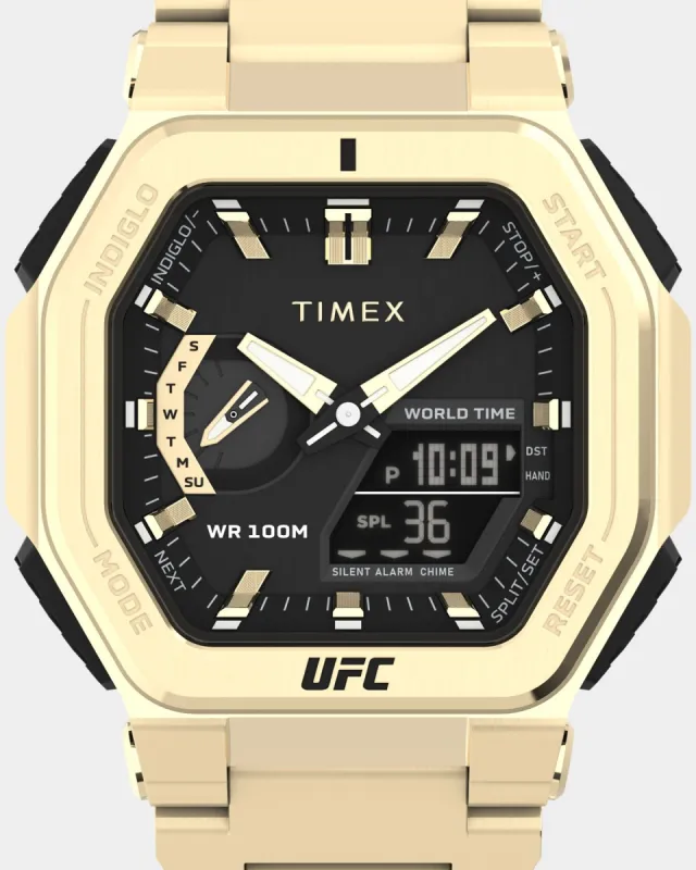 UFC X Timex Watches UFC Colossus Fight Week Watch Gold/Black sold by Culture Kings