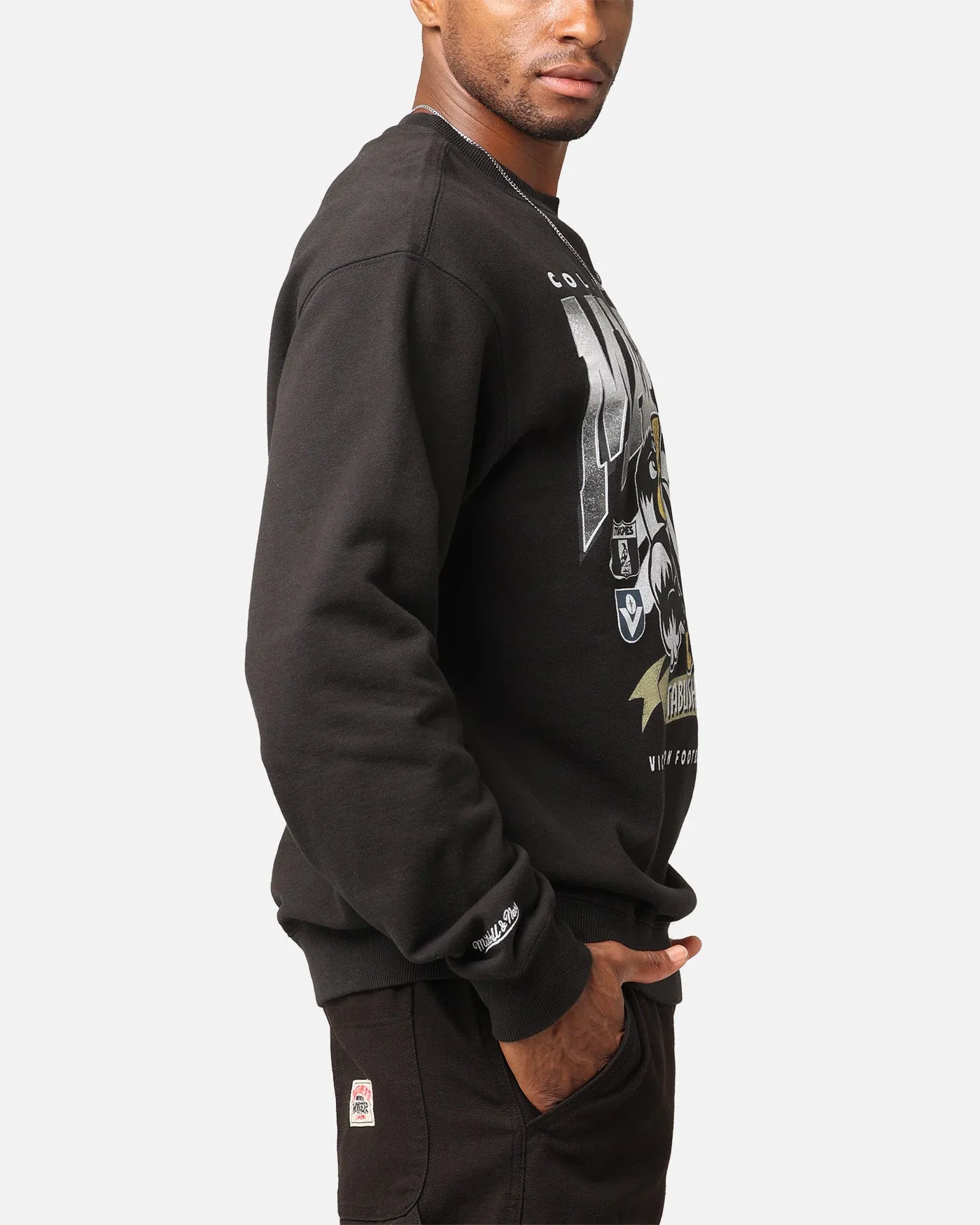 Mitchell & Ness Collingwood Magpies Character Crewneck Faded Black sold by Culture Kings product image thumbnail 5