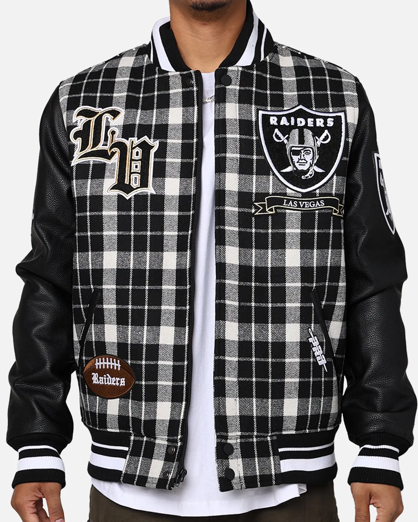 Pro Standard Las Vegas Raiders Pro Prep Plaid Jacket White/Black sold by Culture Kings product image thumbnail 4