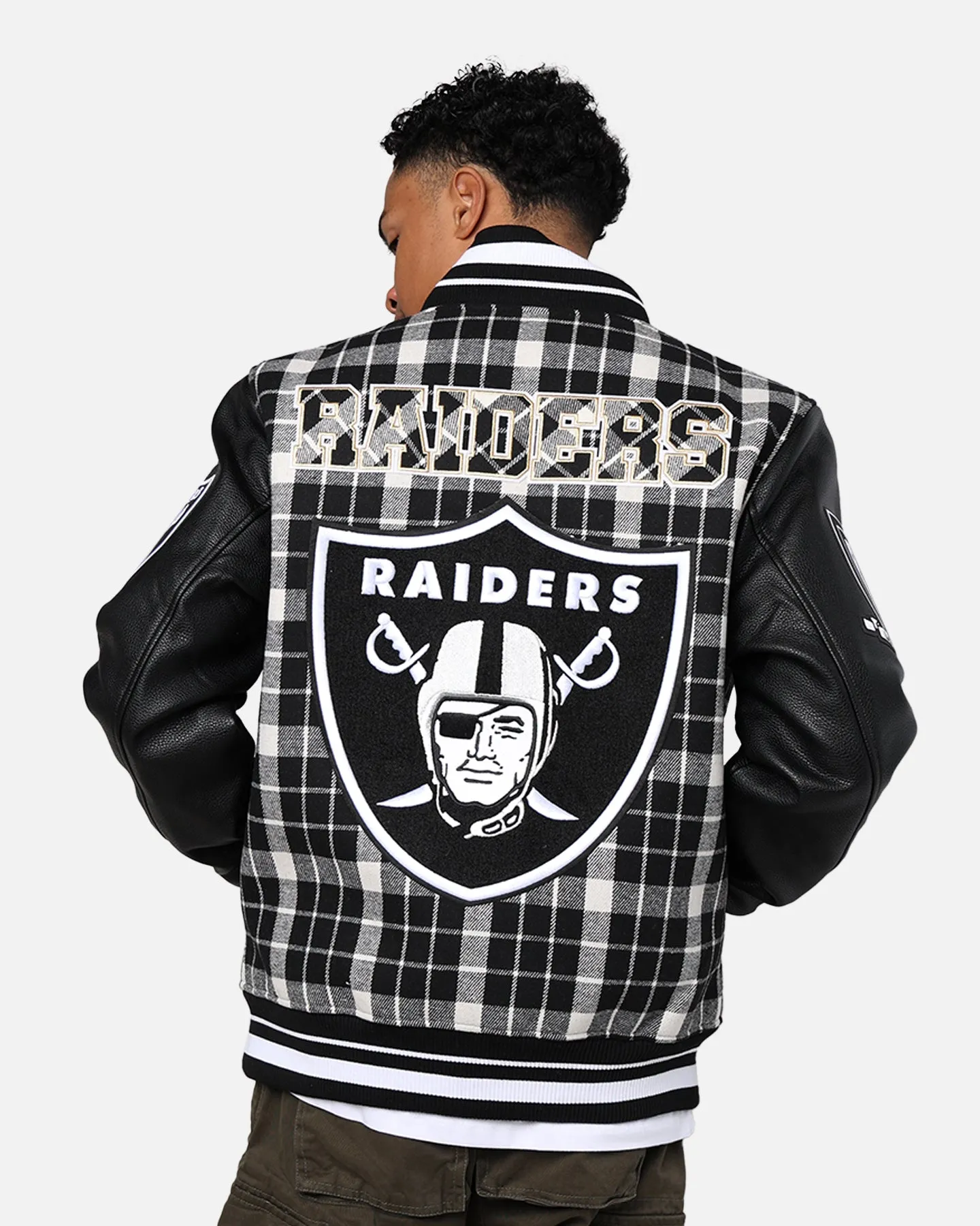 Pro Standard Las Vegas Raiders Pro Prep Plaid Jacket White/Black sold by Culture Kings product image thumbnail 2