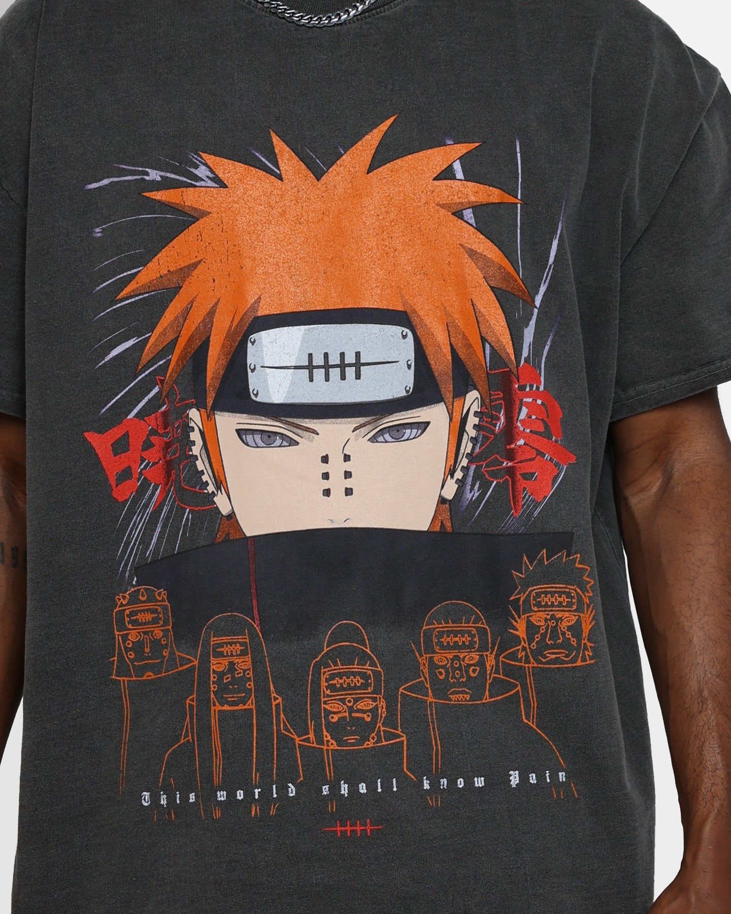 Goat Crew X Naruto Pain Heavyweight Vintage T-Shirt Black Wash sold by Culture Kings product image thumbnail 4