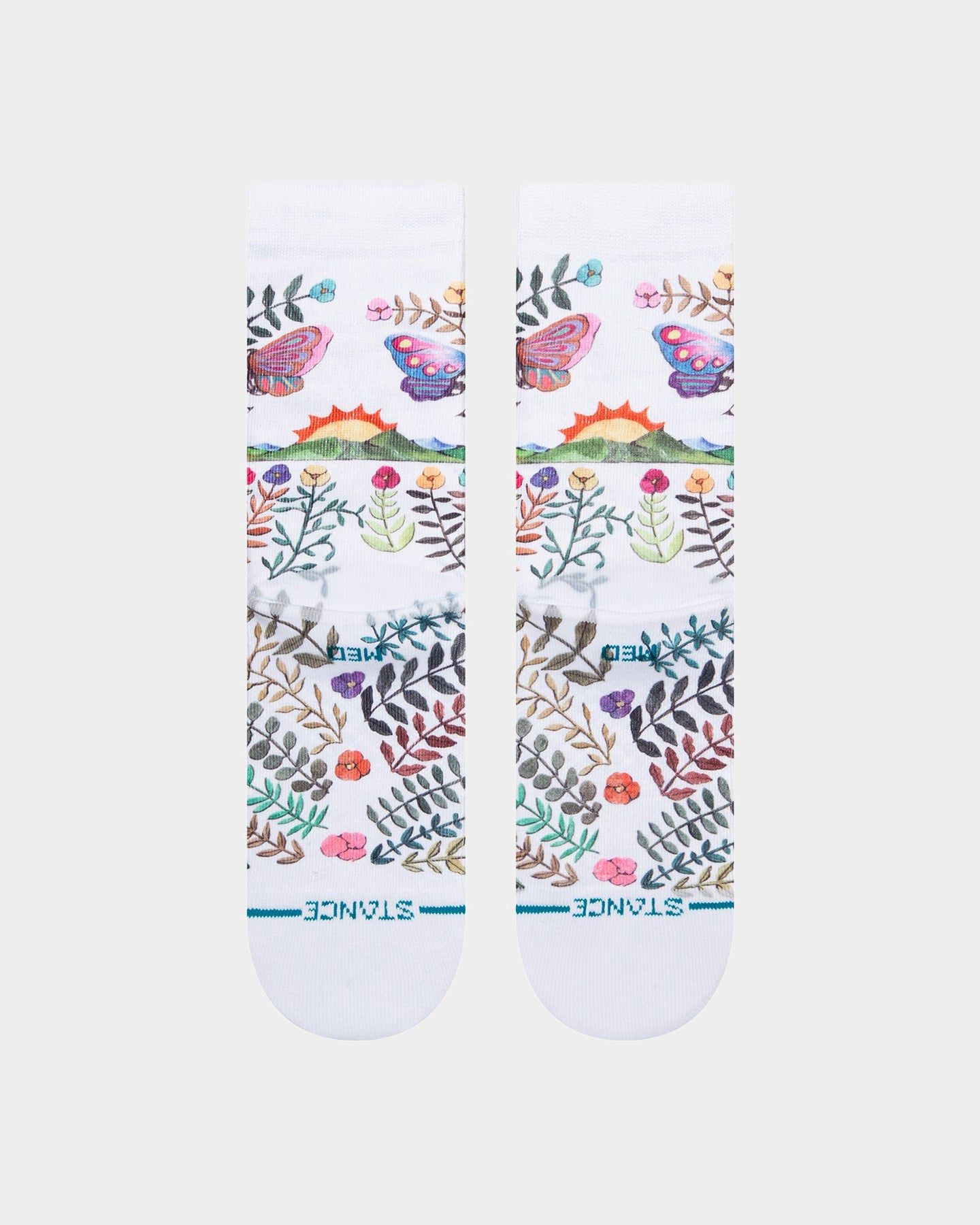 Stance Women's The Garden Of Growth Socks White sold by Culture Kings product image thumbnail 2