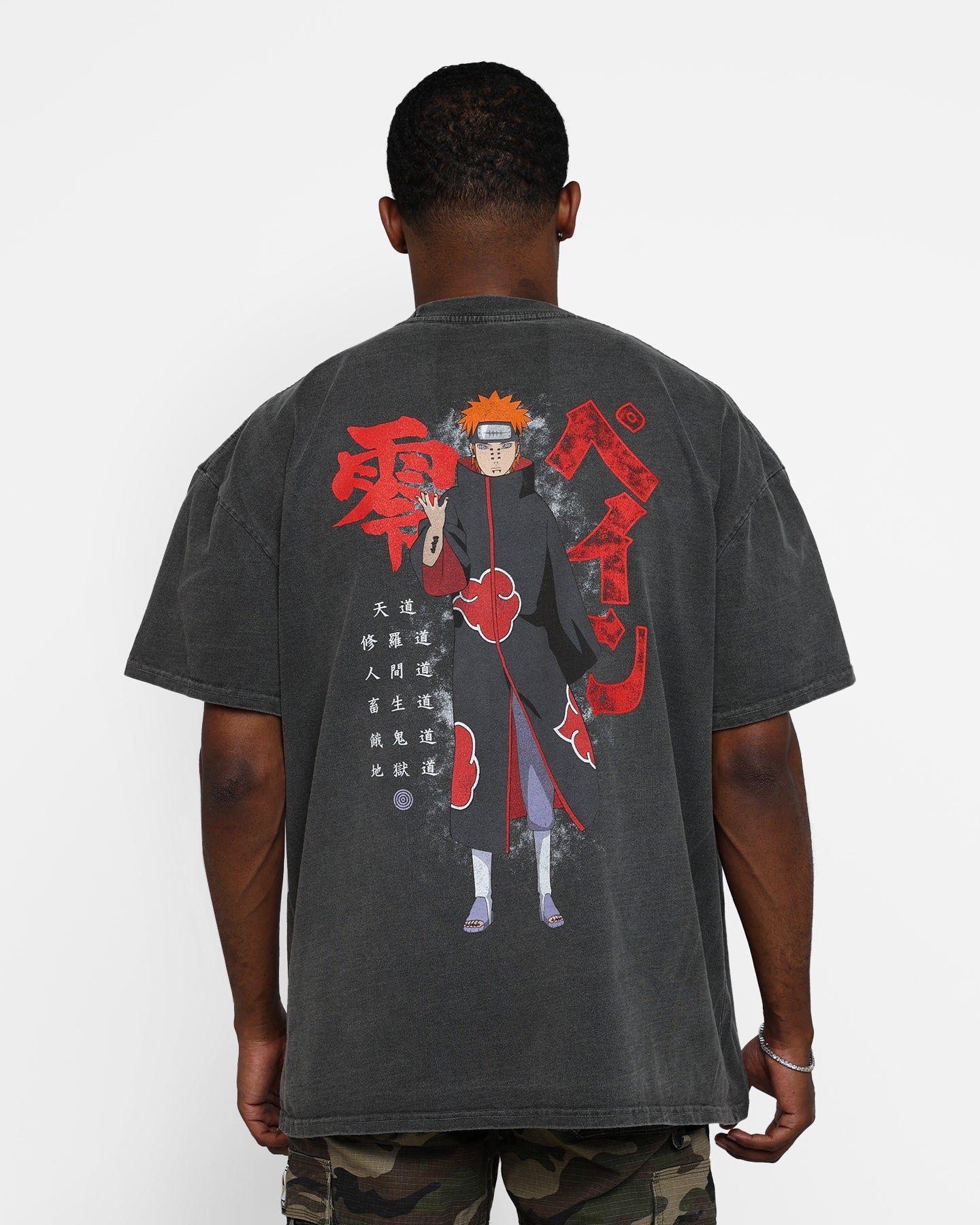 Goat Crew X Naruto Pain Heavyweight Vintage T-Shirt Black Wash sold by Culture Kings product image thumbnail 5