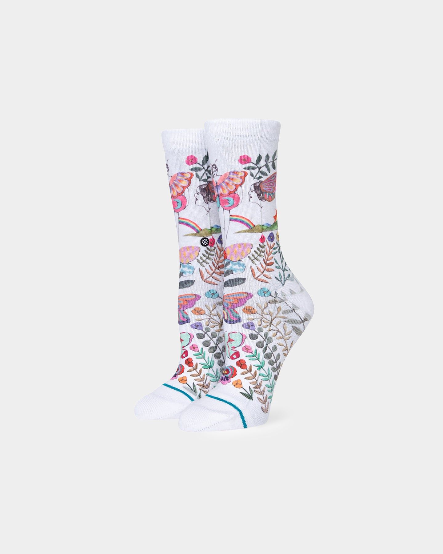 Stance Women's The Garden Of Growth Socks White sold by Culture Kings product image thumbnail 3