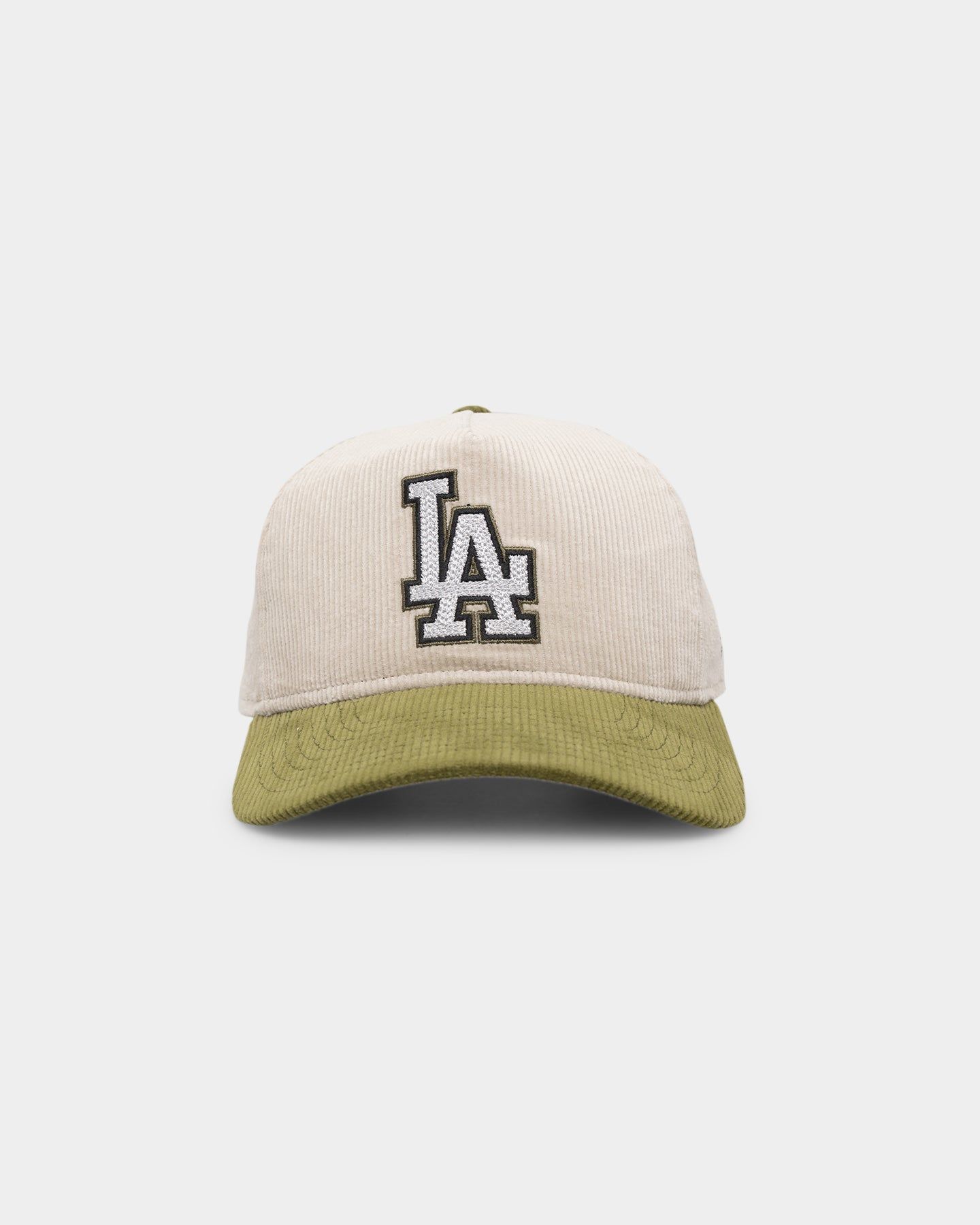 New Era Los Angeles Dodgers 'Dusty Olive' Corduroy Golfer Snapback Green Med sold by Culture Kings