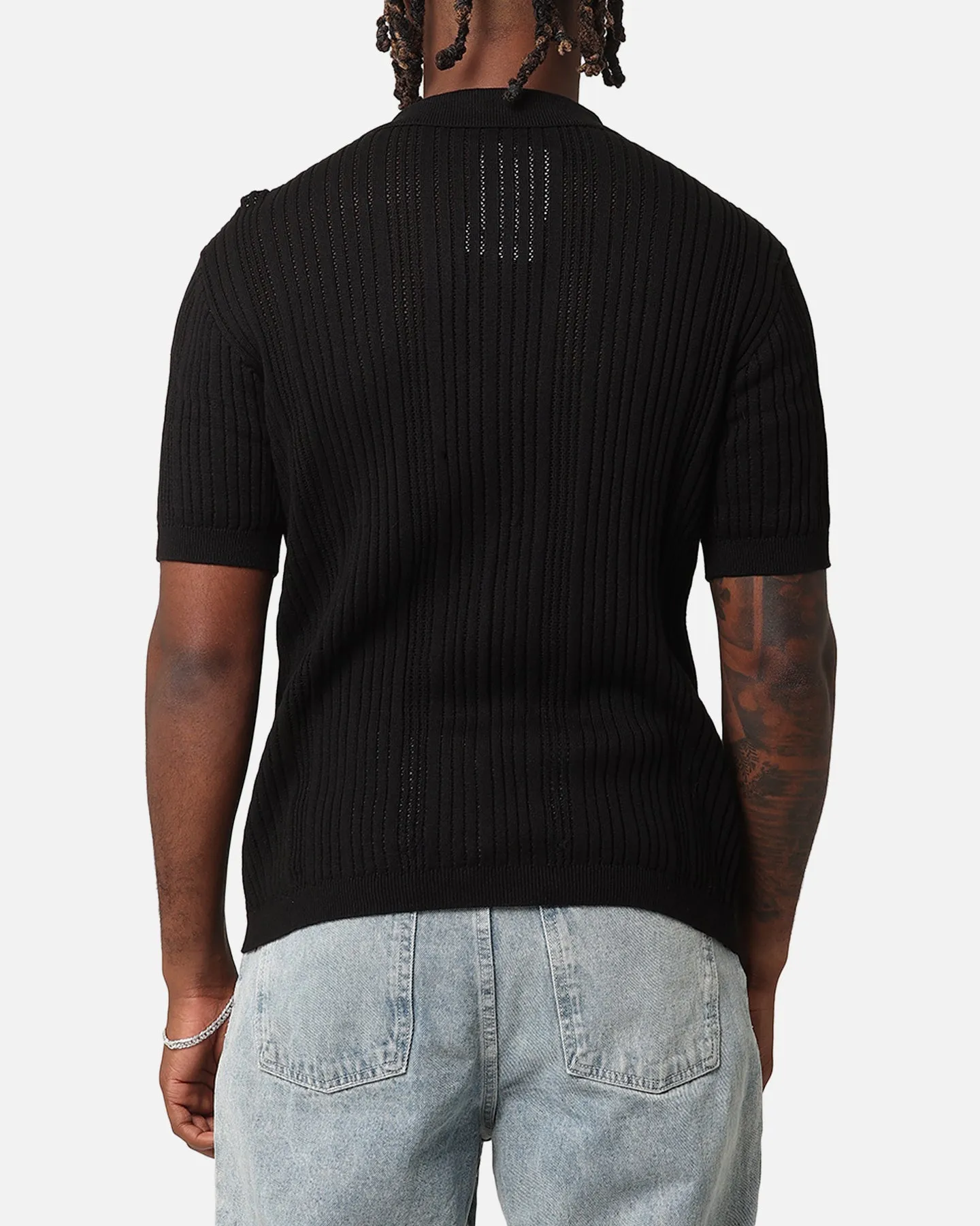XXIII Elliot Knit Button Up Shirt Black sold by Culture Kings product image thumbnail 3