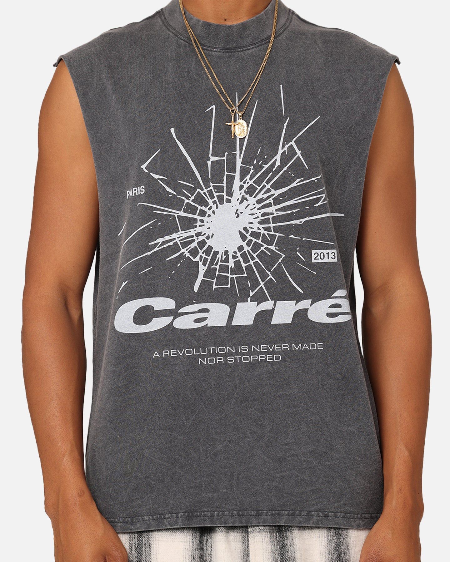 Carre Blast Muscle T-Shirt Vintage Grey sold by Culture Kings product image thumbnail 3
