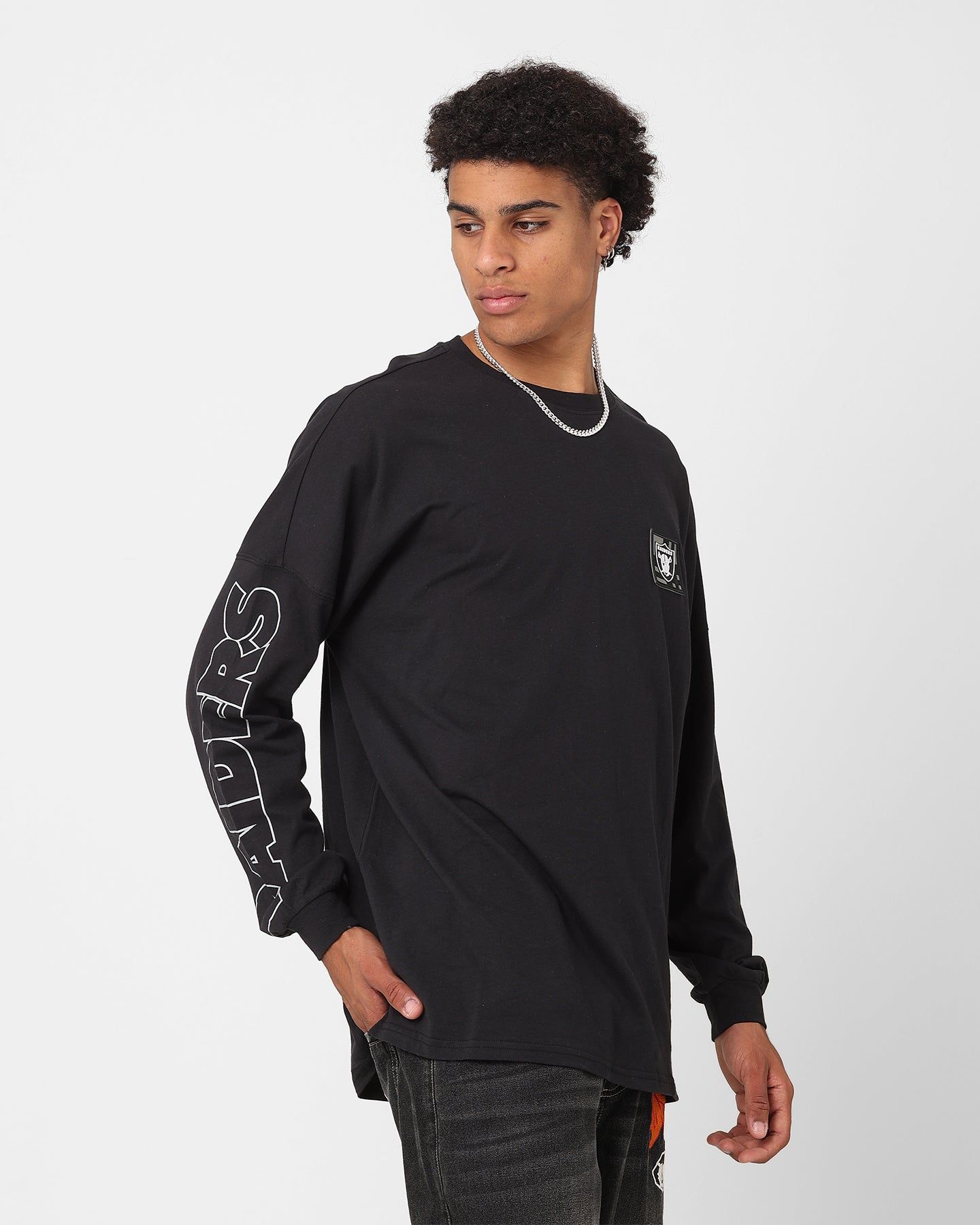 Majestic Athletic Las Vegas Raiders Checker Badge Long Sleeve T-Shirt Faded Black sold by Culture Kings product image thumbnail 5