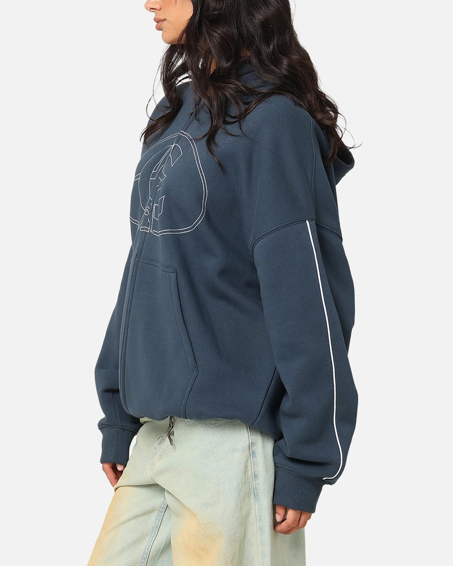 Carre C-Superstar Pipe Zip Hoodie Navy sold by Culture Kings product image thumbnail 5