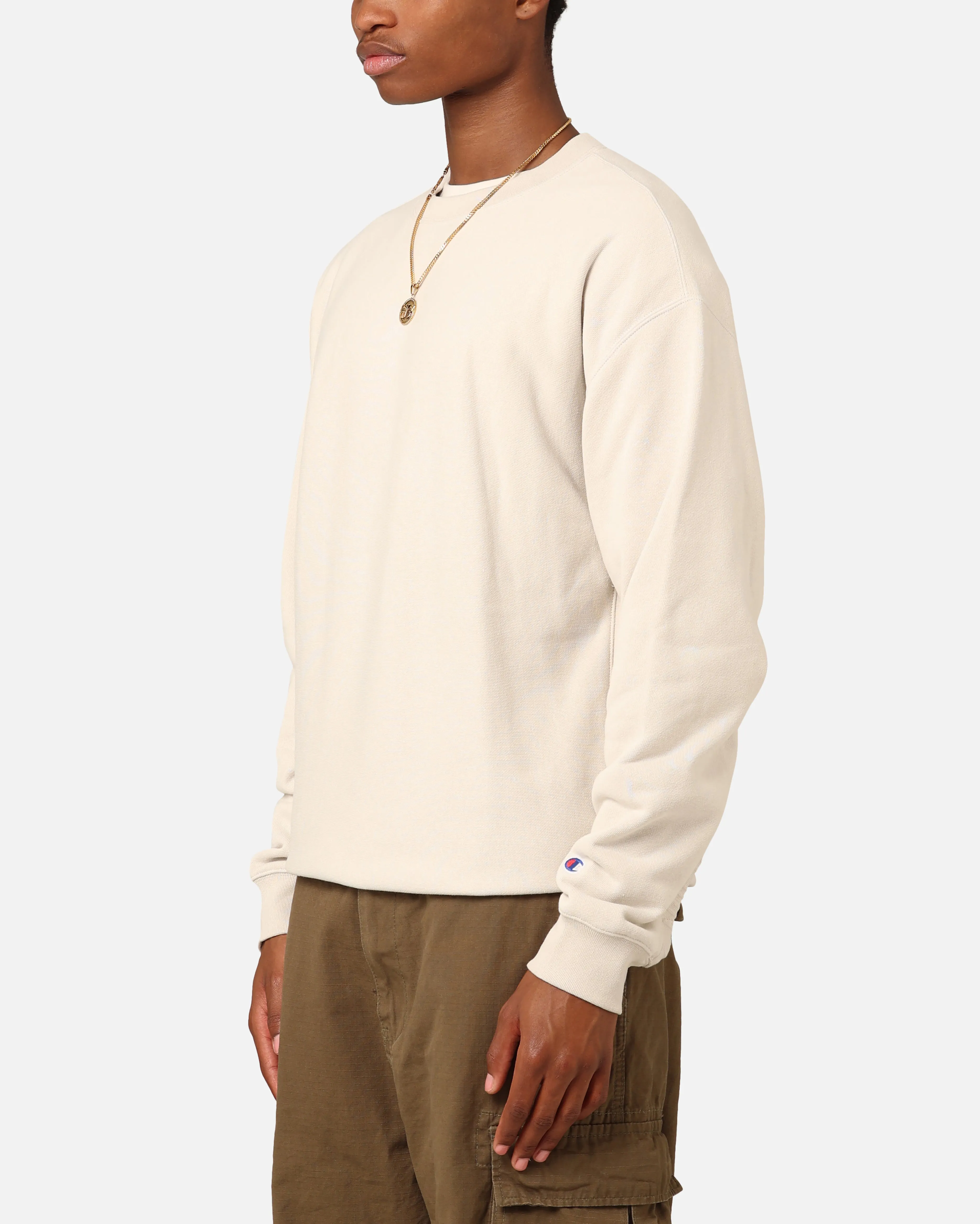 Champion Reverse Weave Terry Tape Crewneck Stone sold by Culture Kings product image thumbnail 5