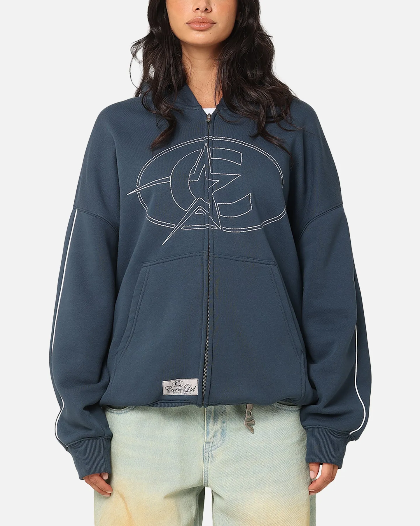Carre C-Superstar Pipe Zip Hoodie Navy sold by Culture Kings