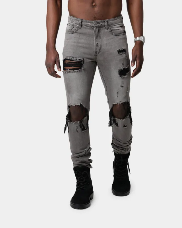 Saint Morta Destroyer Distressed Jeans Vintage Grey sold by Culture Kings
