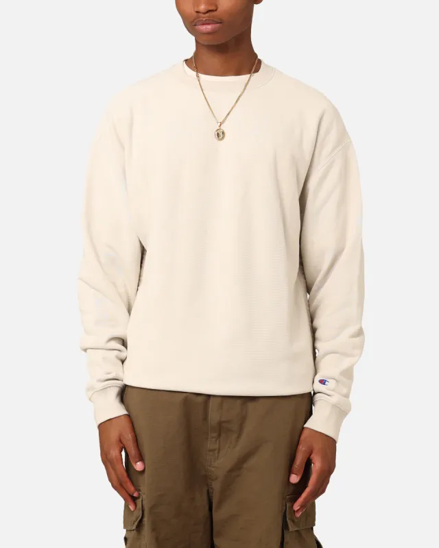 Champion Reverse Weave Terry Tape Crewneck Stone sold by Culture Kings