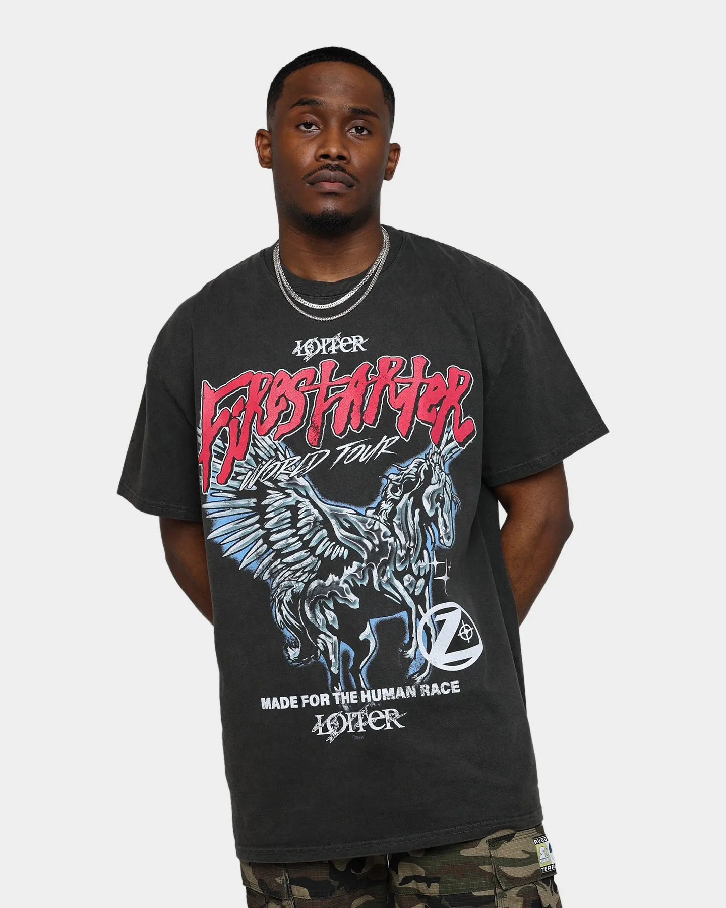 Loiter Firestarter Tour Ultra Premium Vintage T-Shirt Black Wash sold by Culture Kings